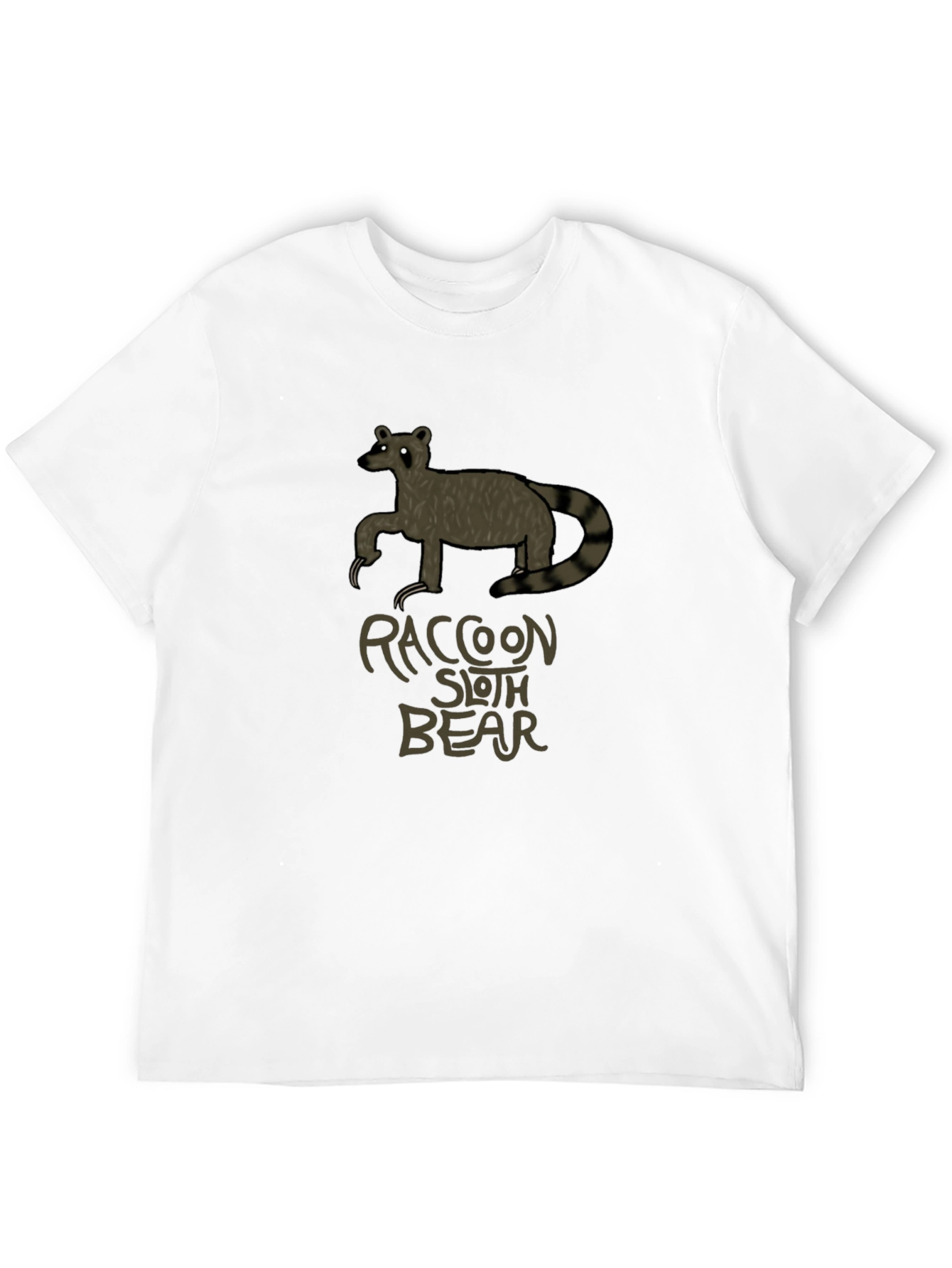 Raccoon Sloth Bear T-Shirt - Unique Graphic Tee