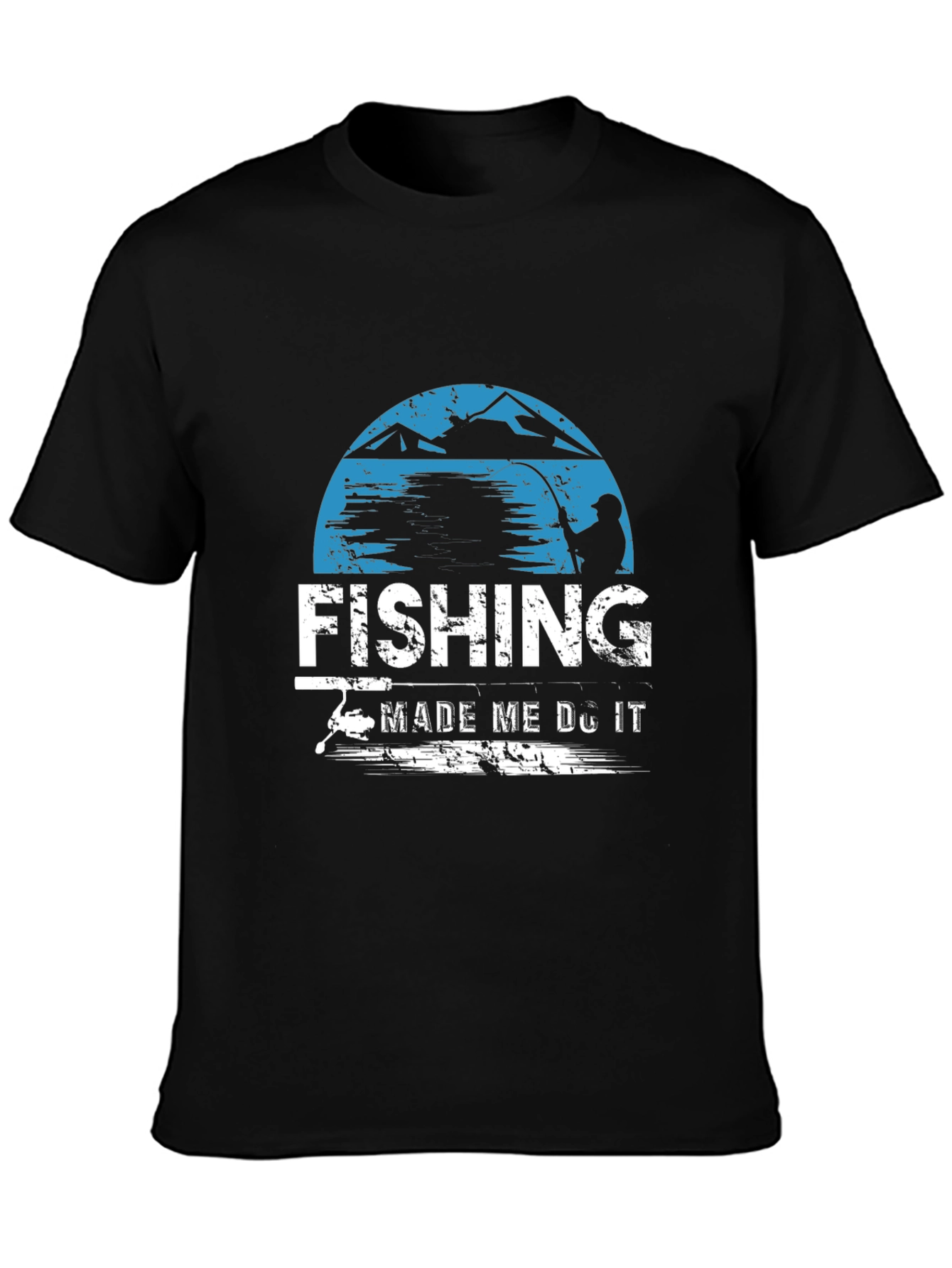 Fishing Made Me Do It Graphic T-Shirt