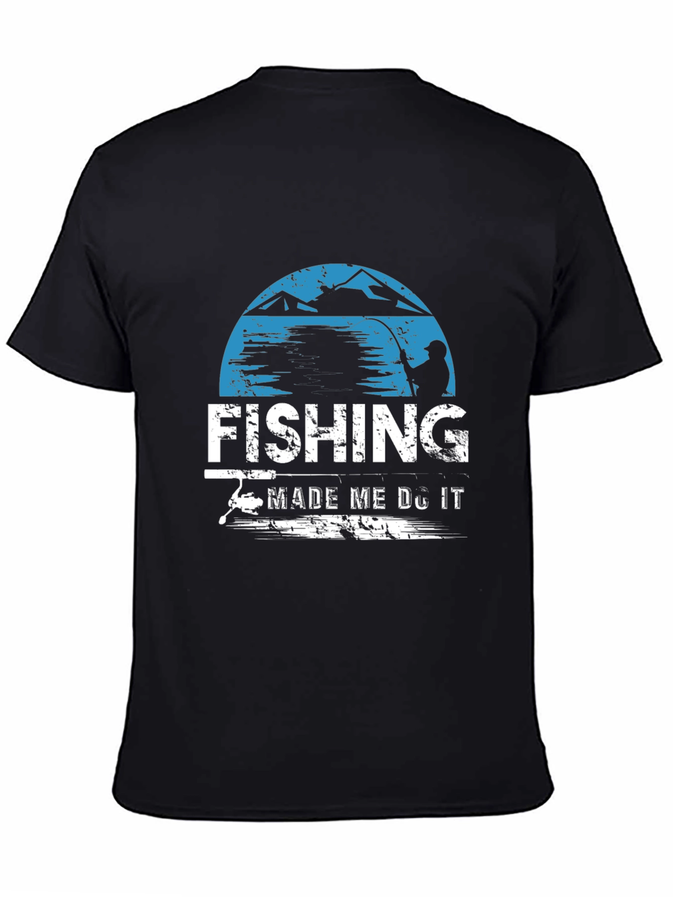 Fishing Made Me Do It Graphic T-Shirt