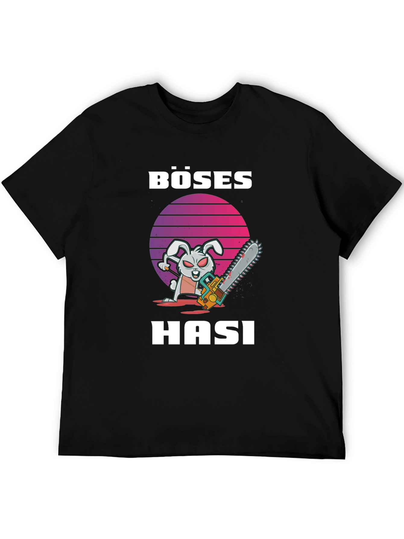 Böses Hasi T-Shirt - Evil Bunny Chainsaw Tee