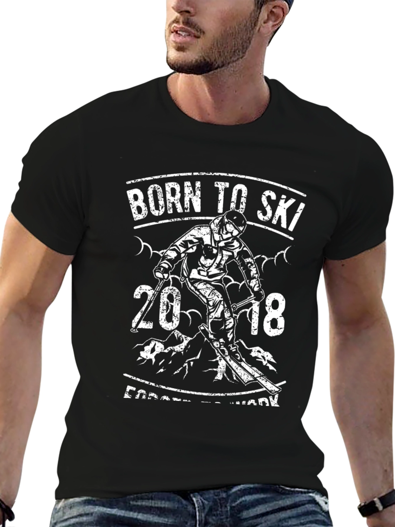 Born to Ski T-Shirt - 2018 Skiing Tee
