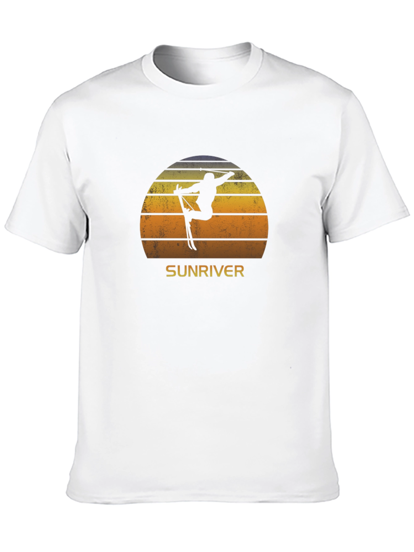 Sunriver Skiing Sunset T-Shirt