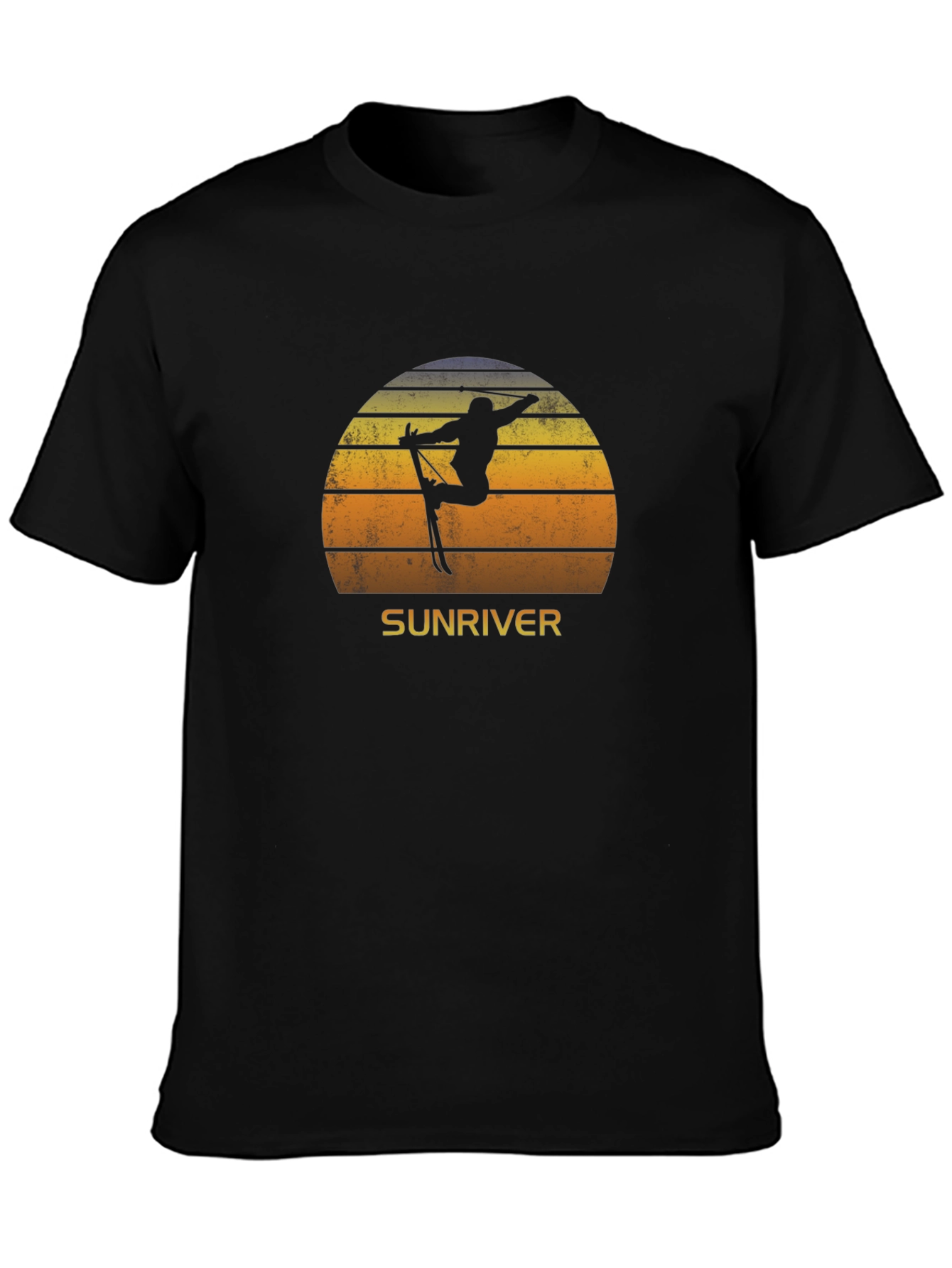 Sunriver Skiing Sunset T-Shirt