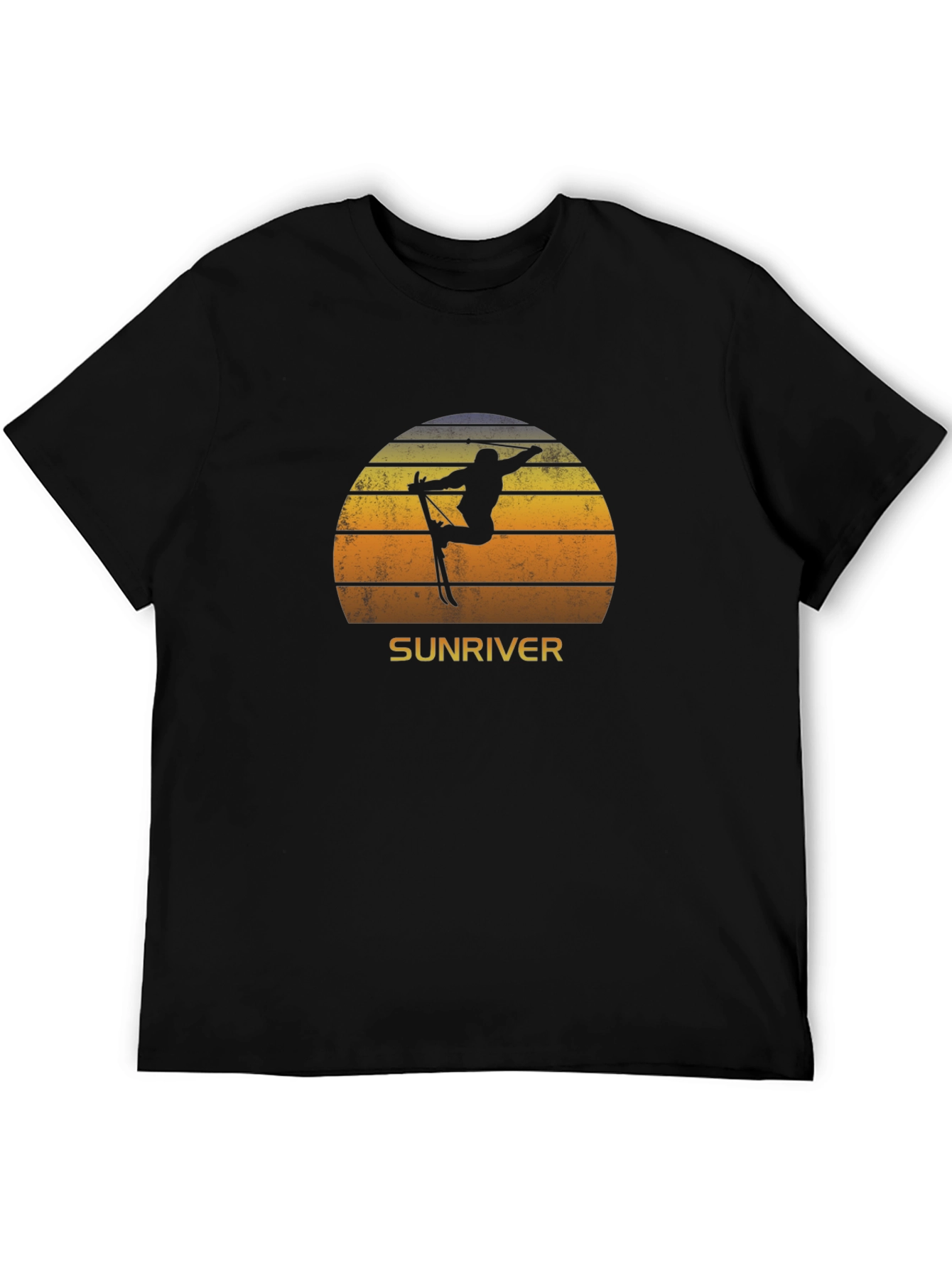 Sunriver Skiing Sunset T-Shirt