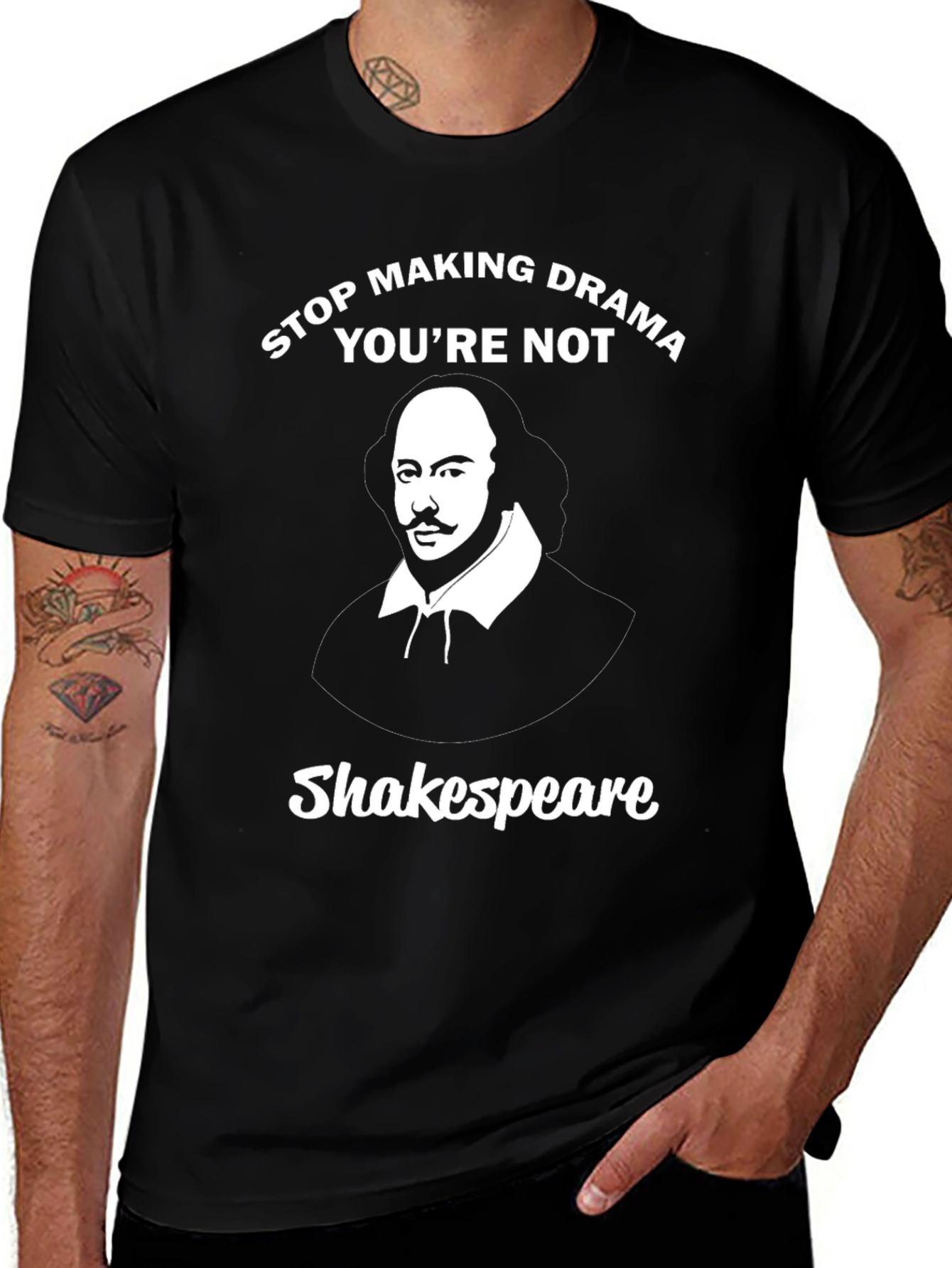 Stop Making Drama Shakespeare Graphic Tee