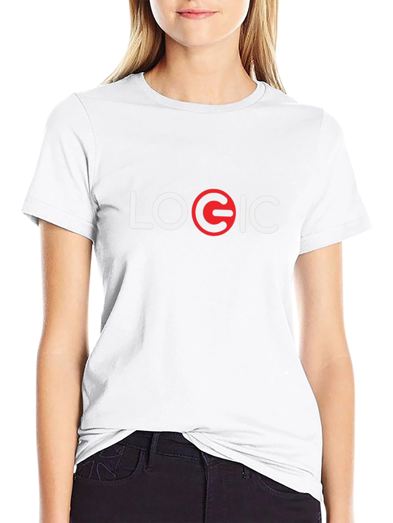 Logic Graphic T-Shirt - Black Cotton Blend