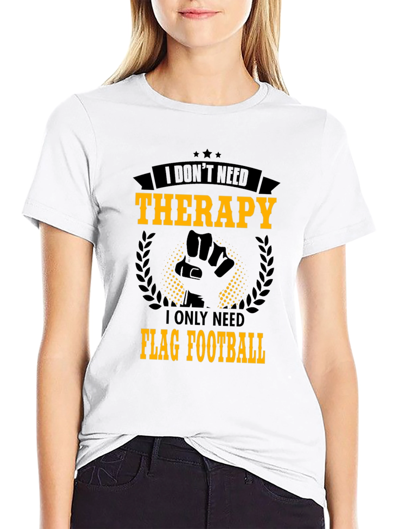 Flag Football Therapy T-Shirt