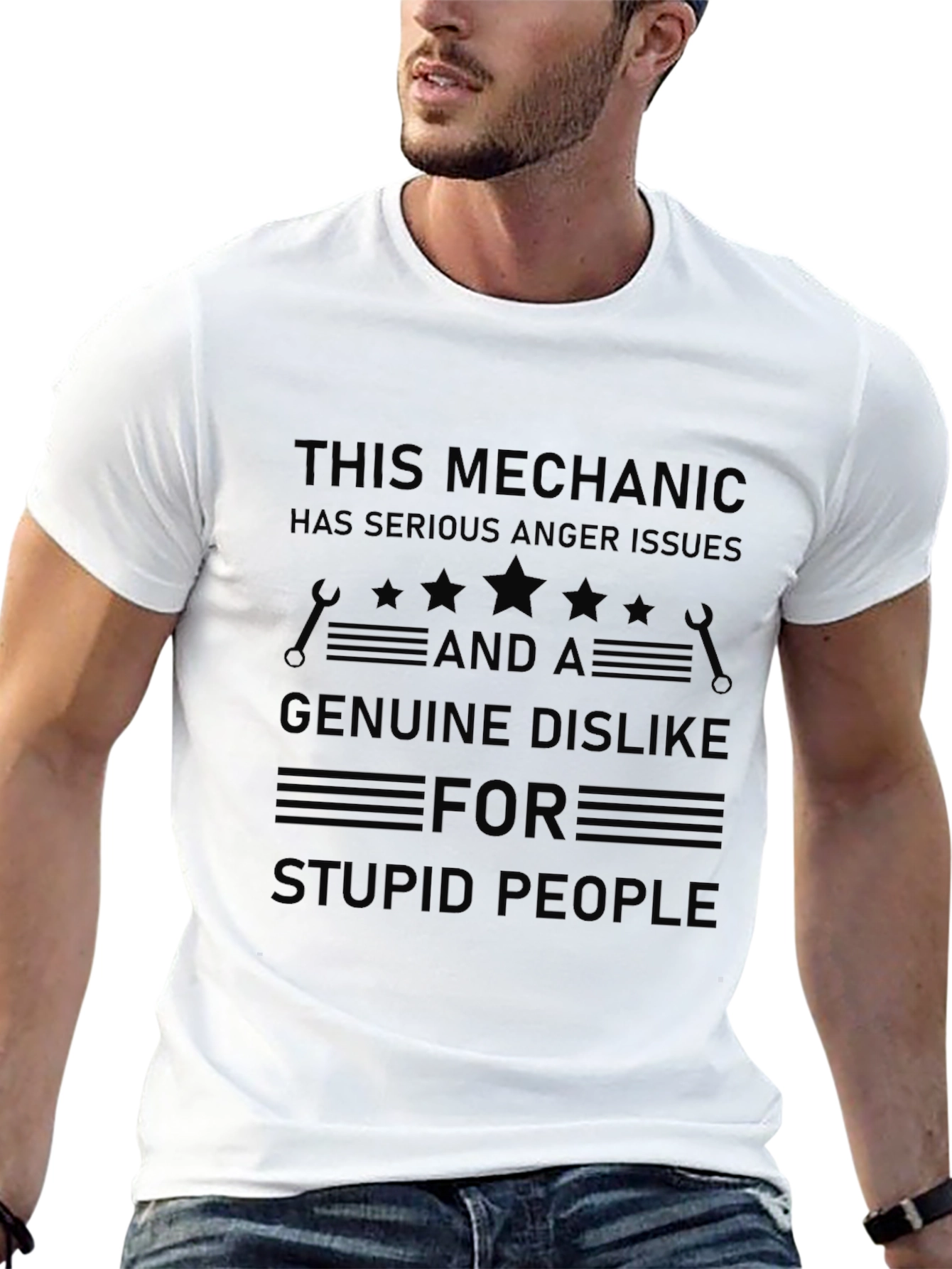Mechanic Anger Issue Graphic T-Shirt