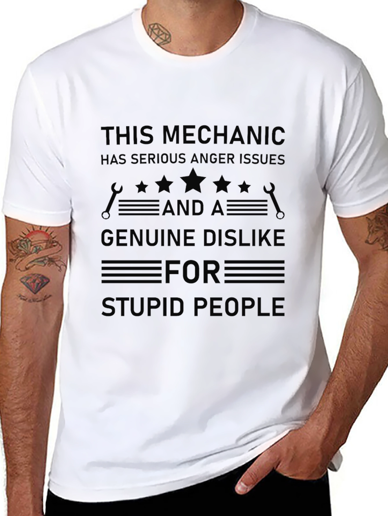 Mechanic Anger Issue Graphic T-Shirt