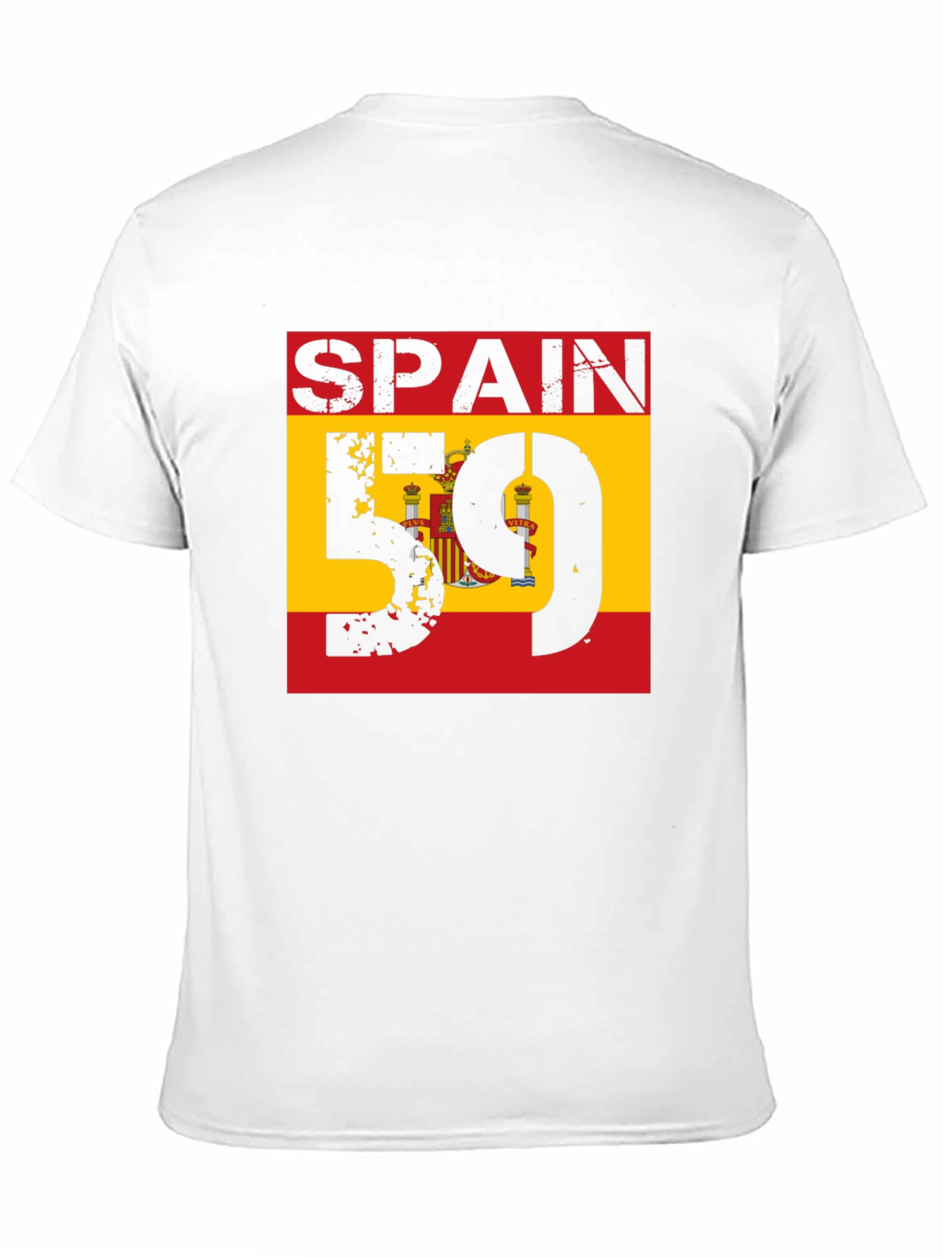 Spain Flag T-Shirt - Distressed Graphic Tee
