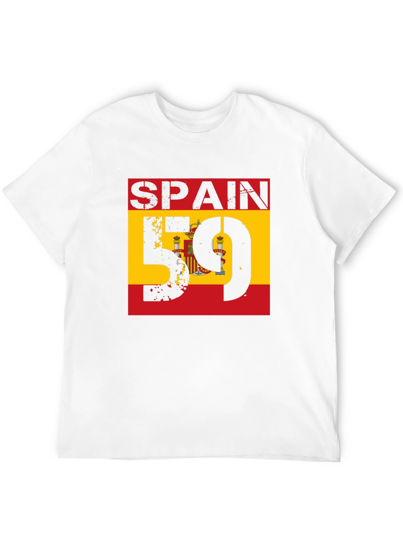 Spain Flag T-Shirt - Distressed Graphic Tee