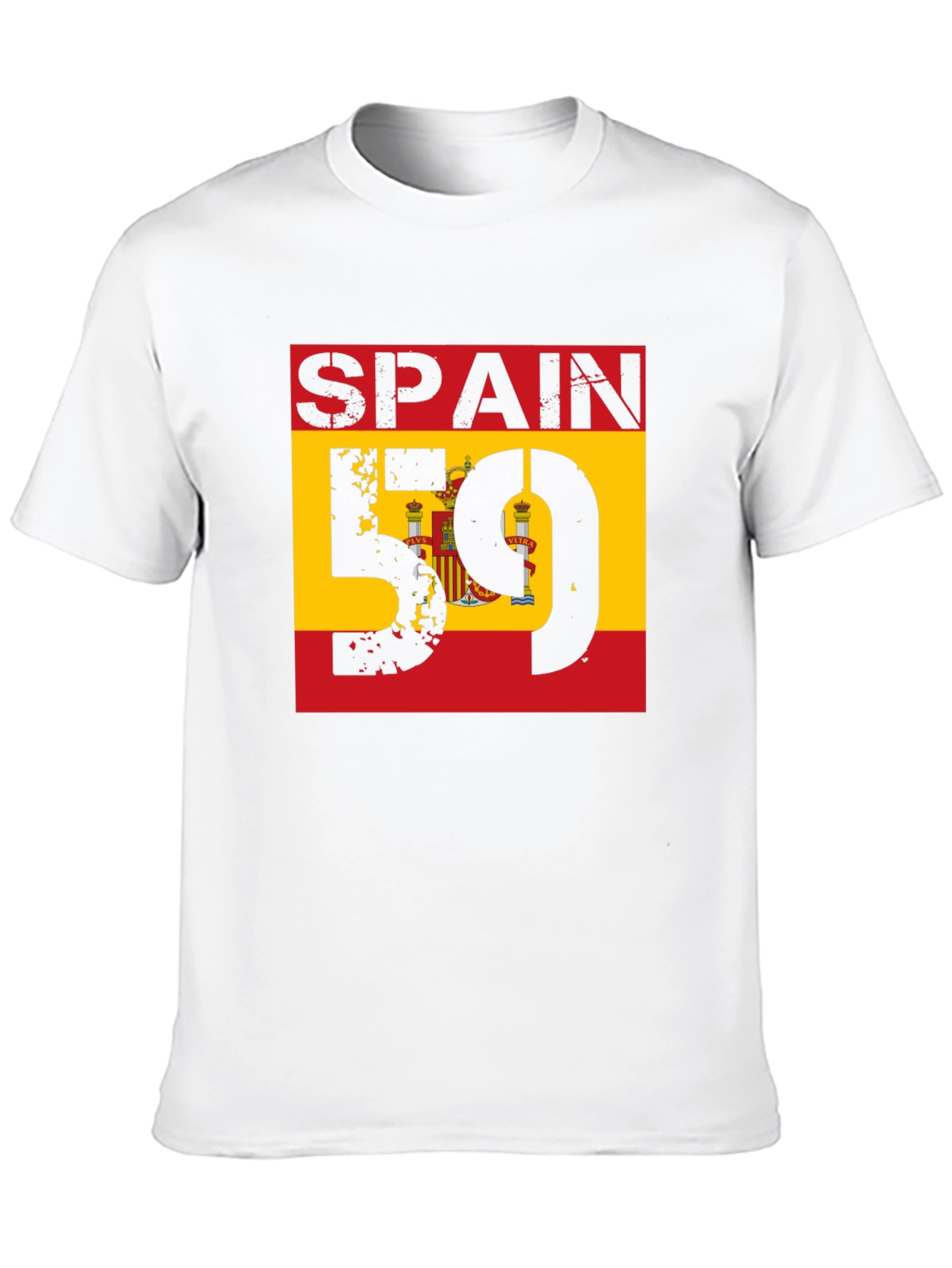 Spain Flag T-Shirt - Distressed Graphic Tee