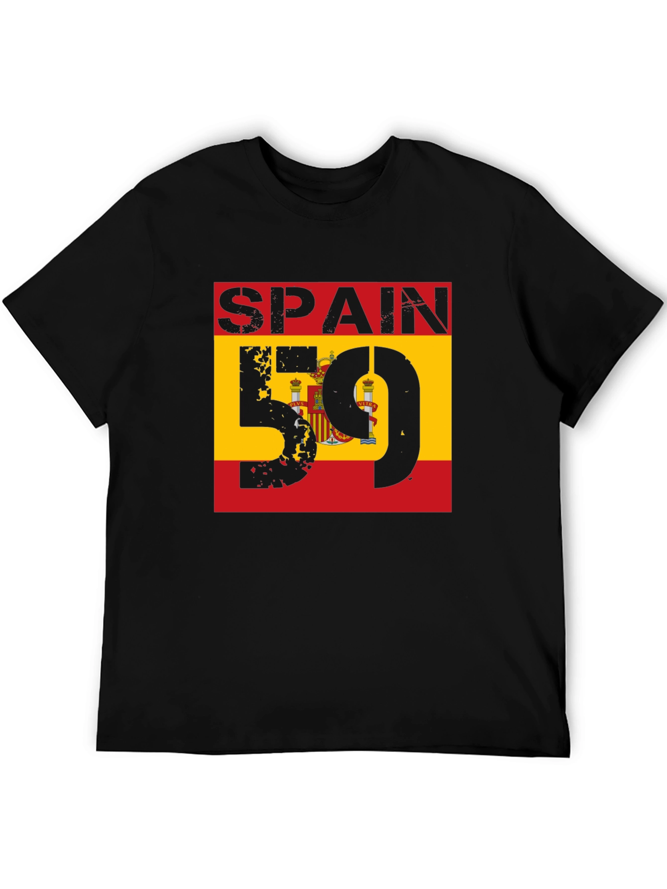 Spain Flag T-Shirt - Distressed Graphic Tee