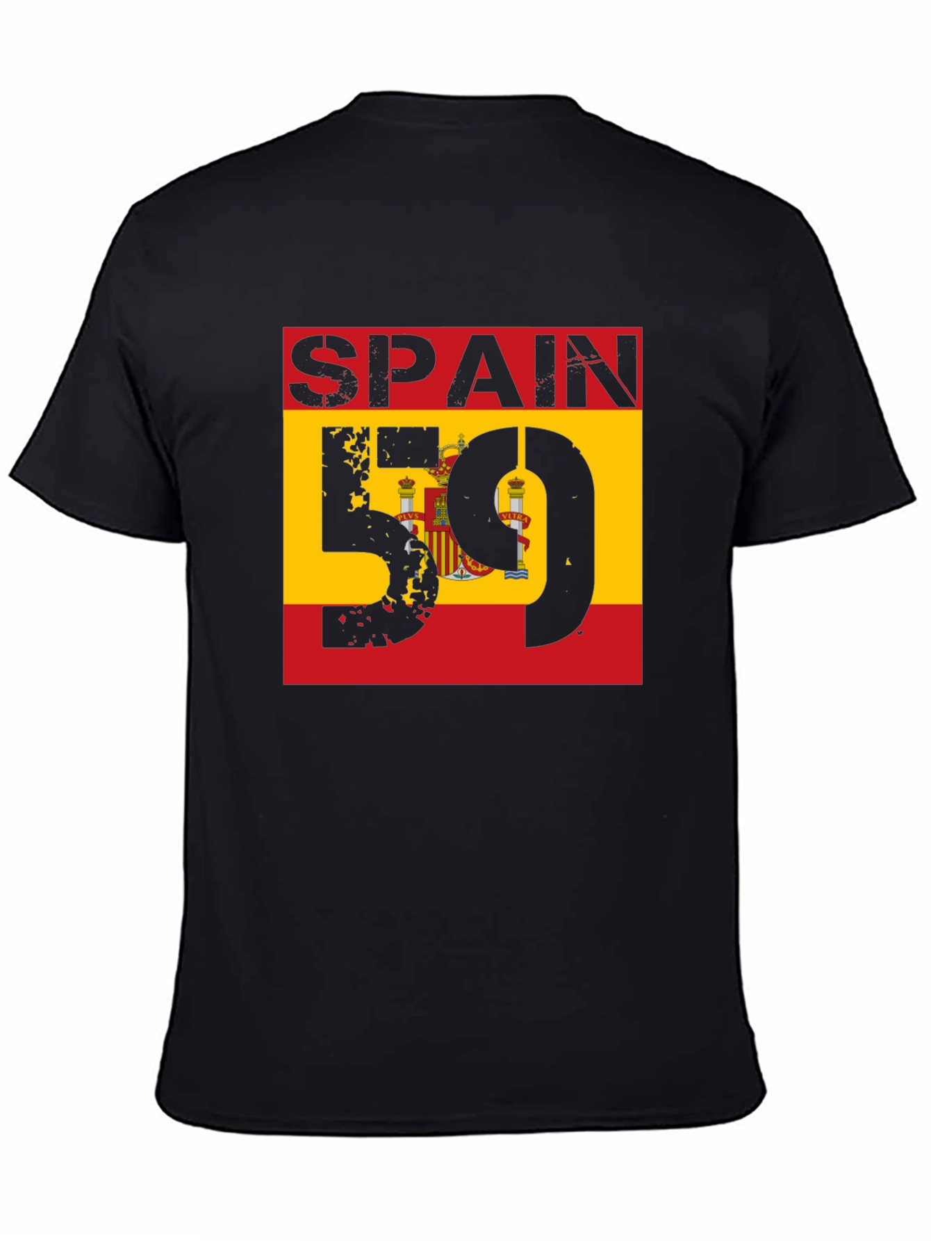 Spain Flag T-Shirt - Distressed Graphic Tee