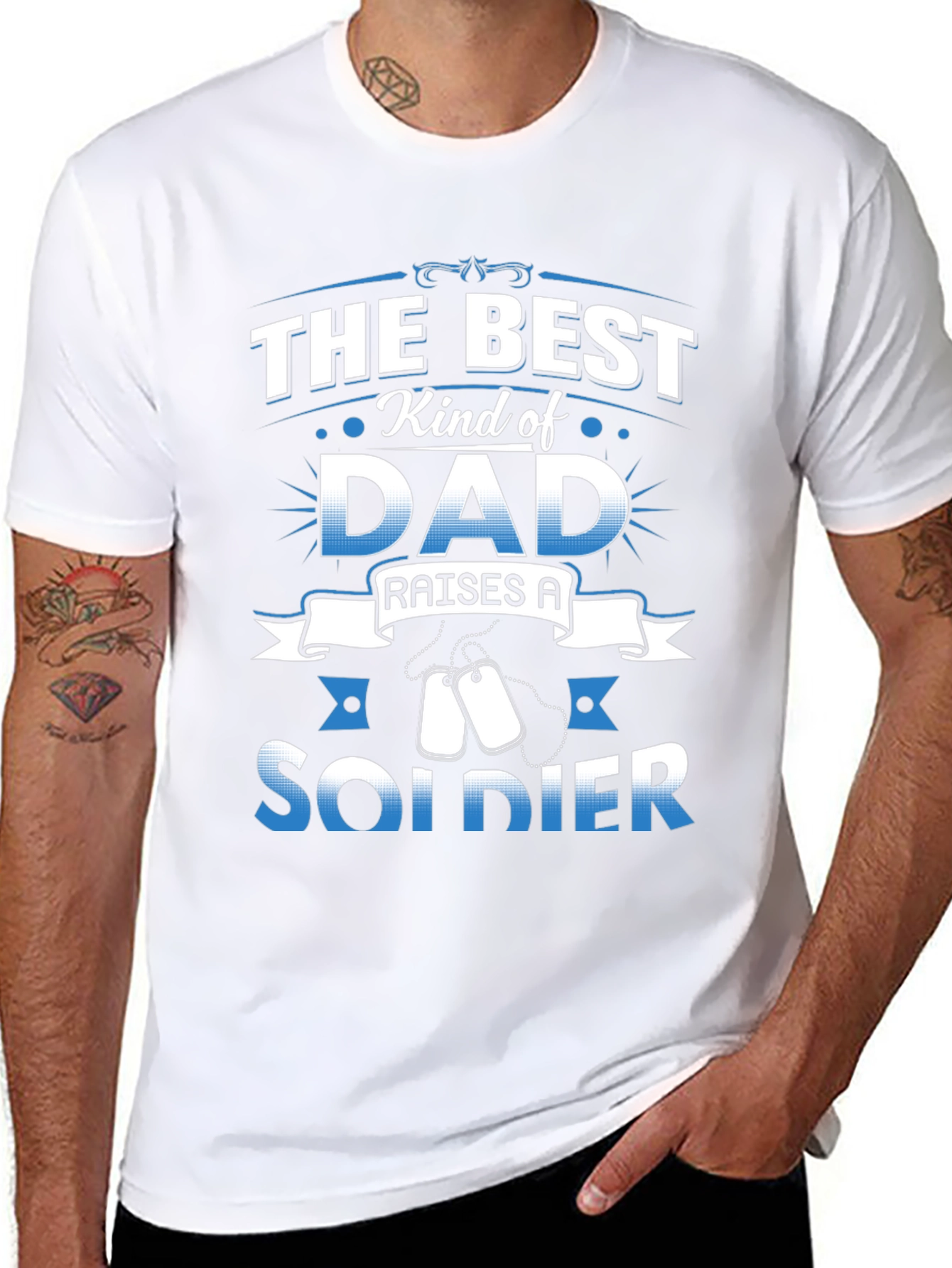 Best Kind of Dad Raises a Soldier T-Shirt