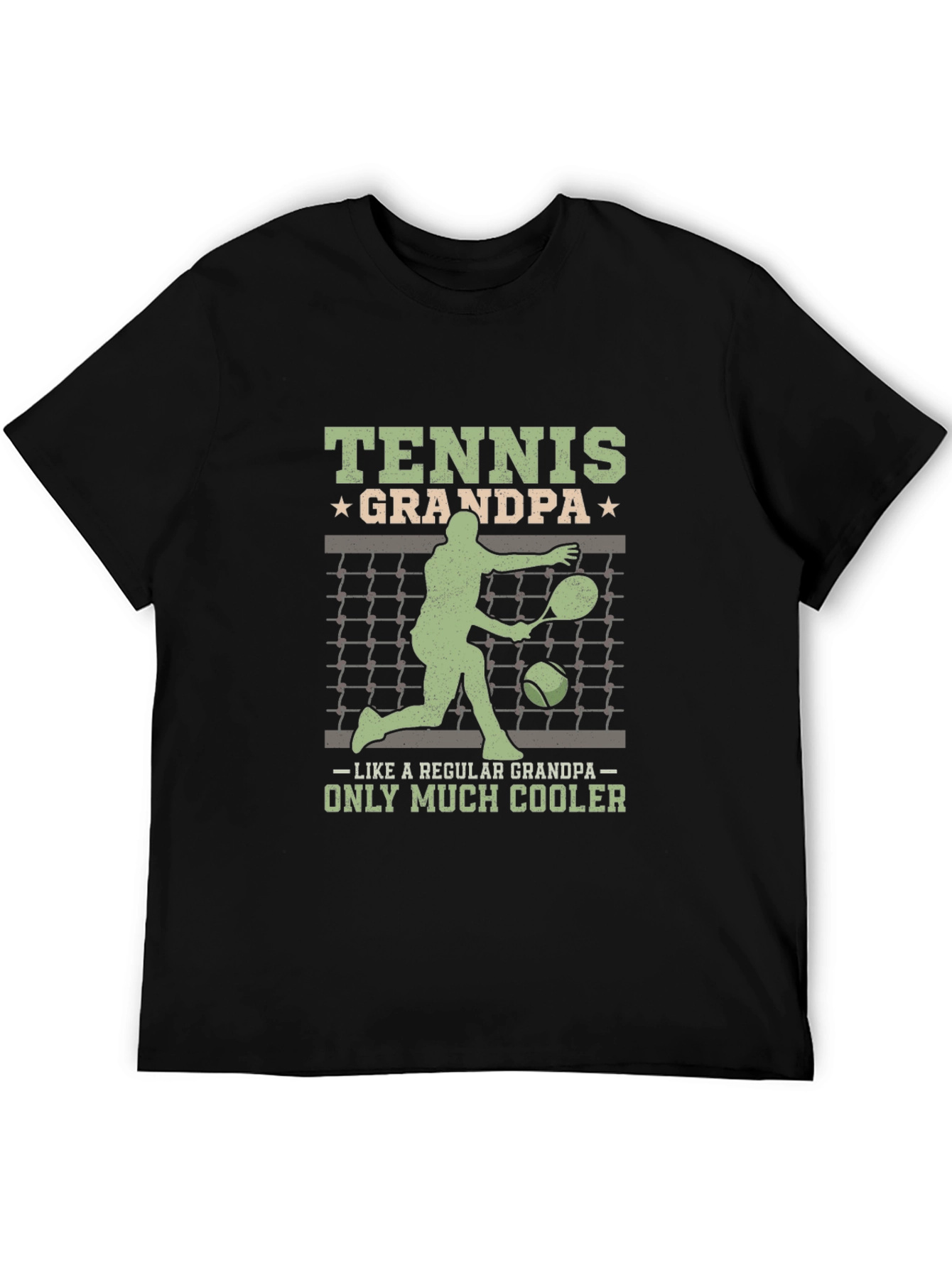Tennis Grandpa T-Shirt - Cool Grandfather Gift