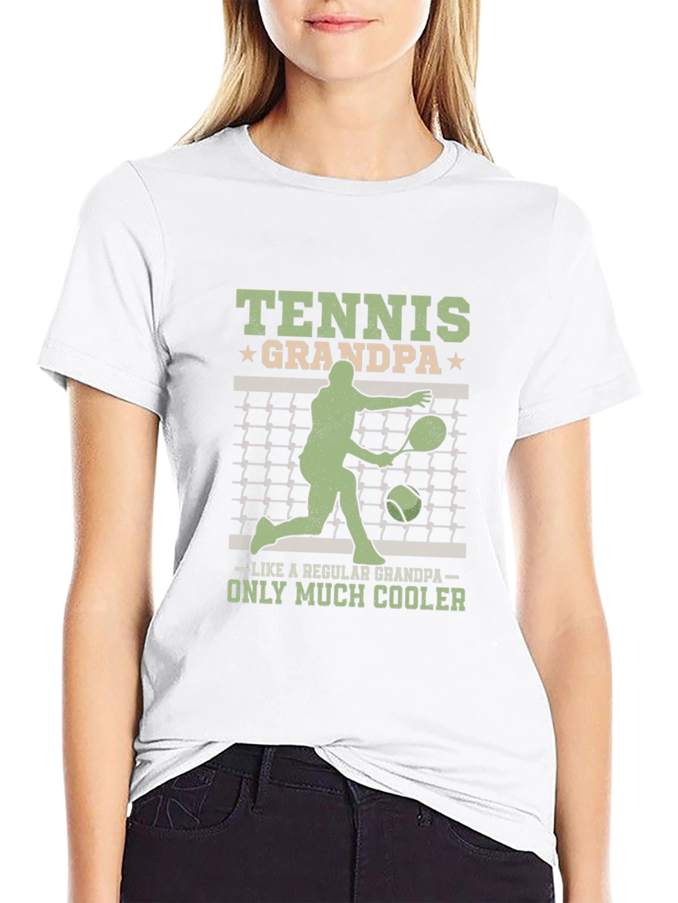Tennis Grandpa T-Shirt - Cool Grandfather Gift