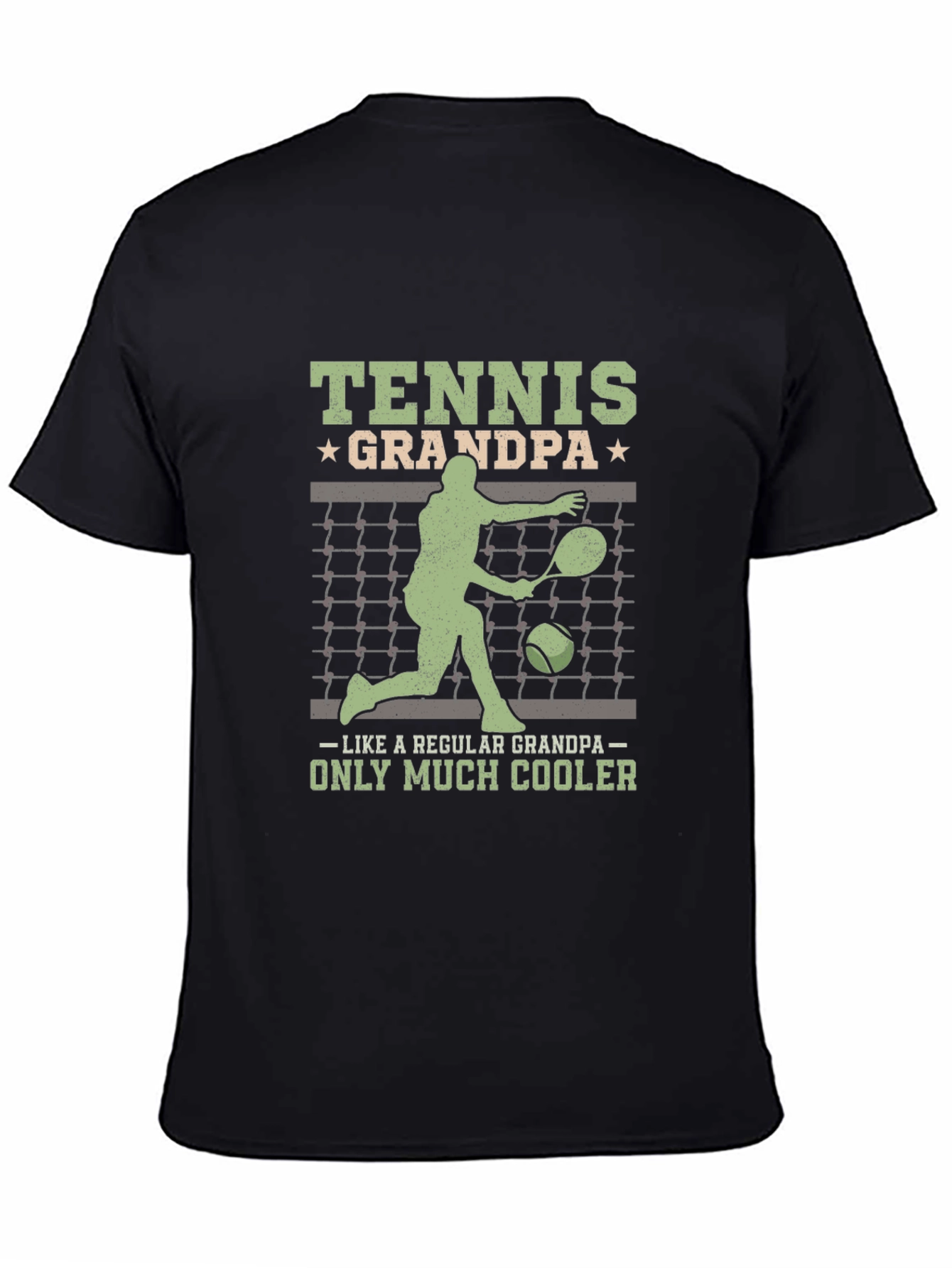 Tennis Grandpa T-Shirt - Cool Grandfather Gift