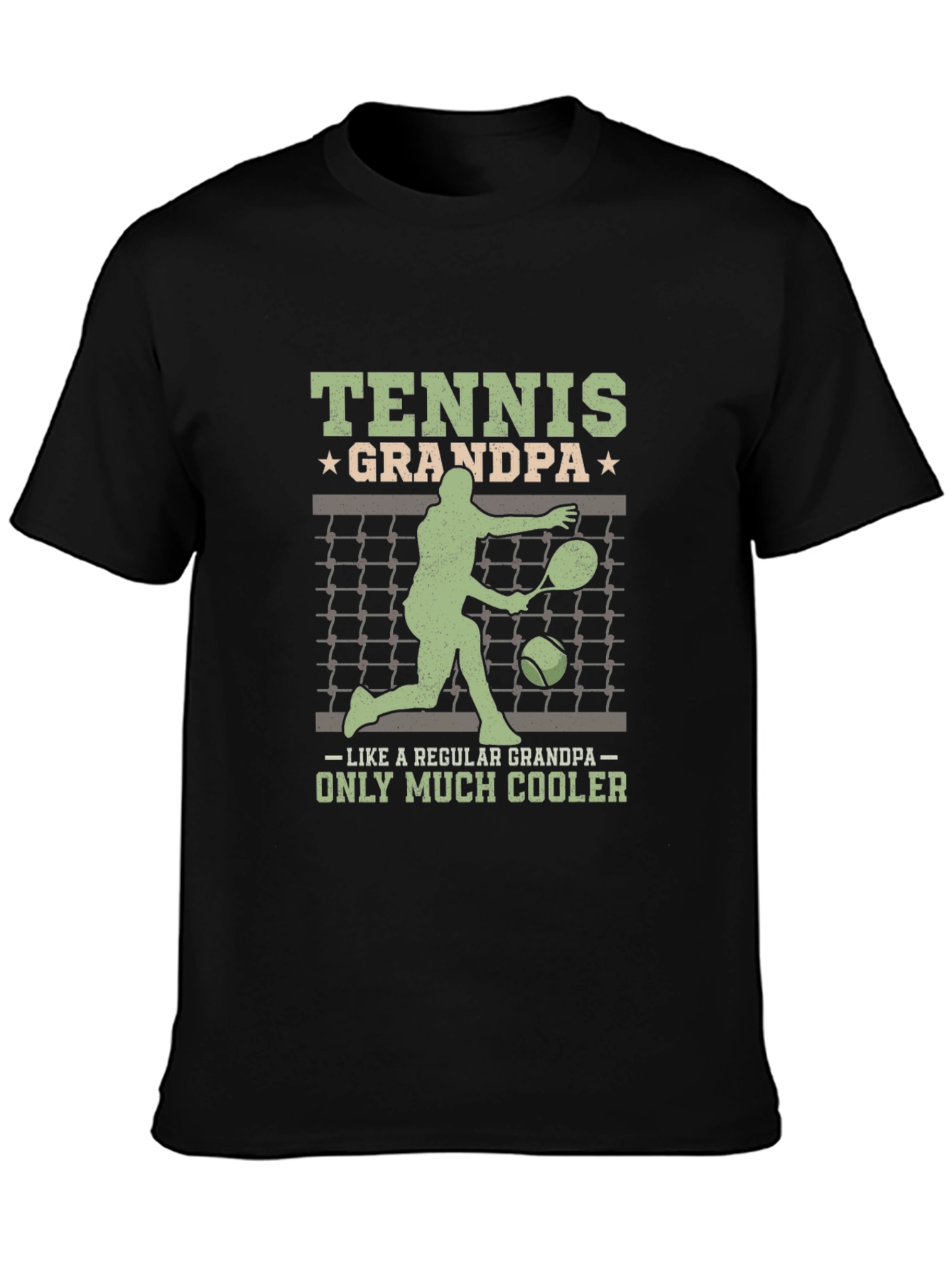 Tennis Grandpa T-Shirt - Cool Grandfather Gift