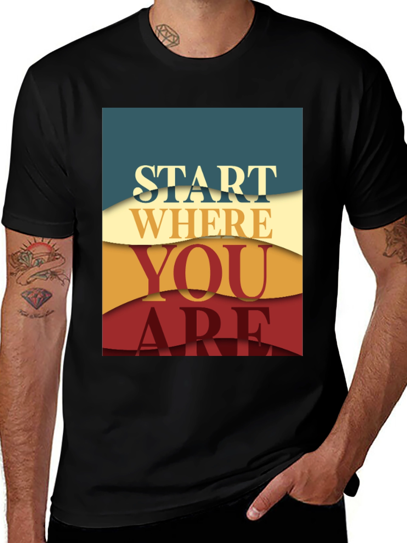 Inspirational Graphic Tee - Start Where You Are