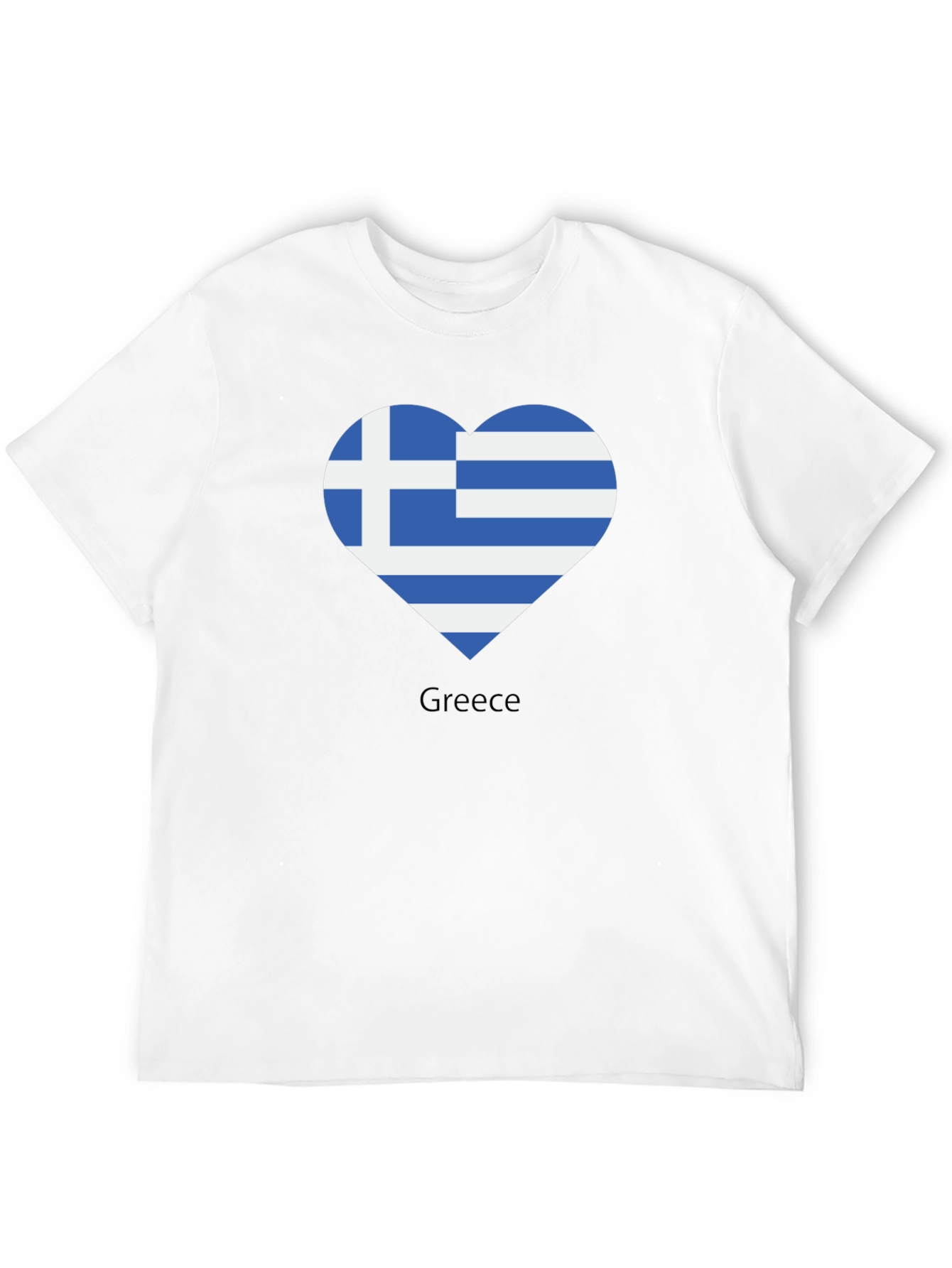 Greece Flag Heart T-Shirt