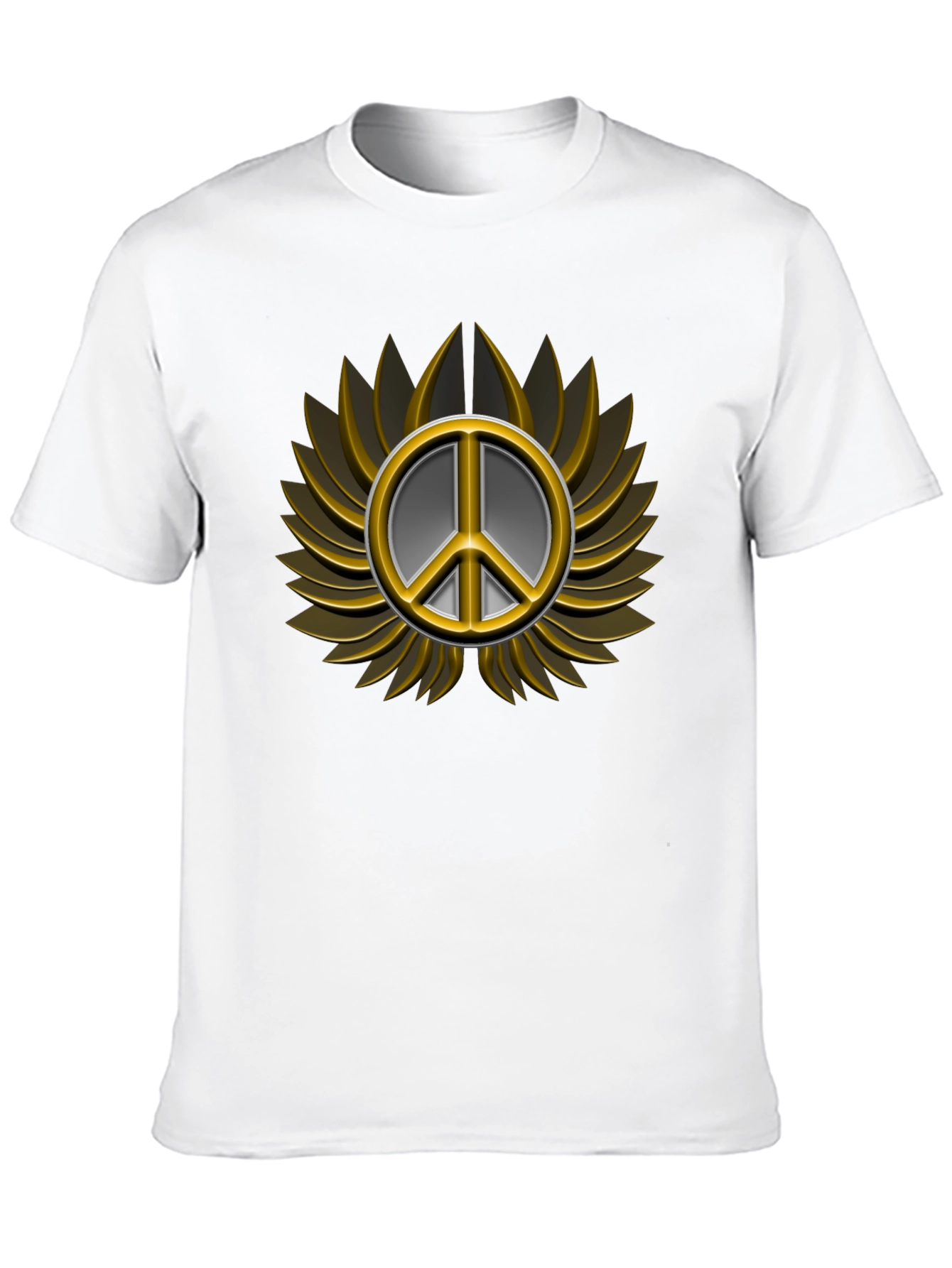Peace Sign Graphic T-Shirt - Black