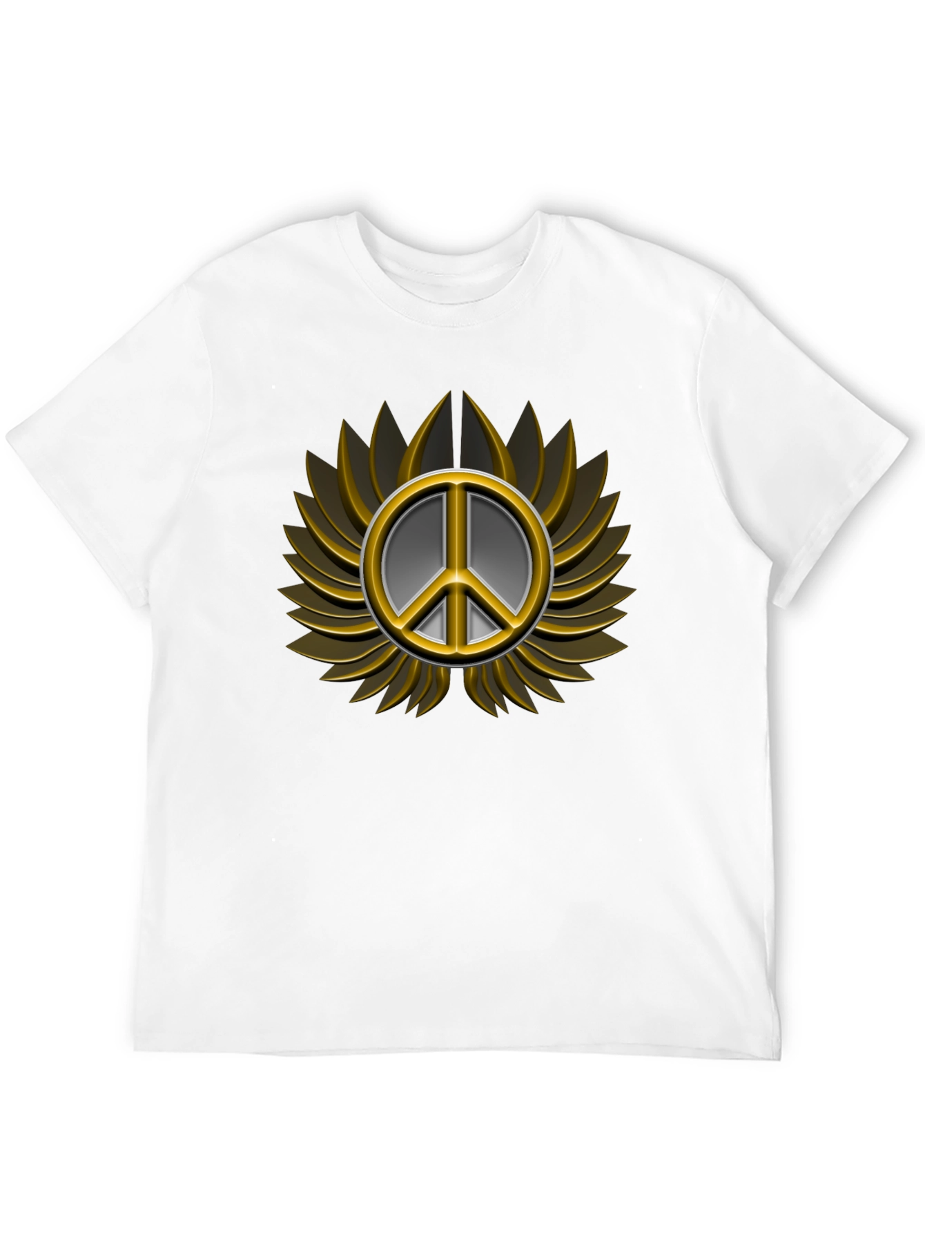 Peace Sign Graphic T-Shirt - Black