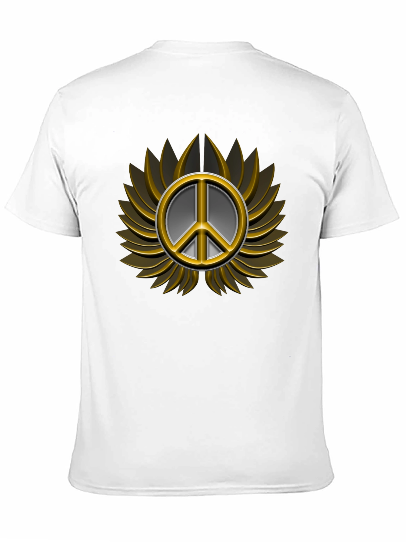 Peace Sign Graphic T-Shirt - Black
