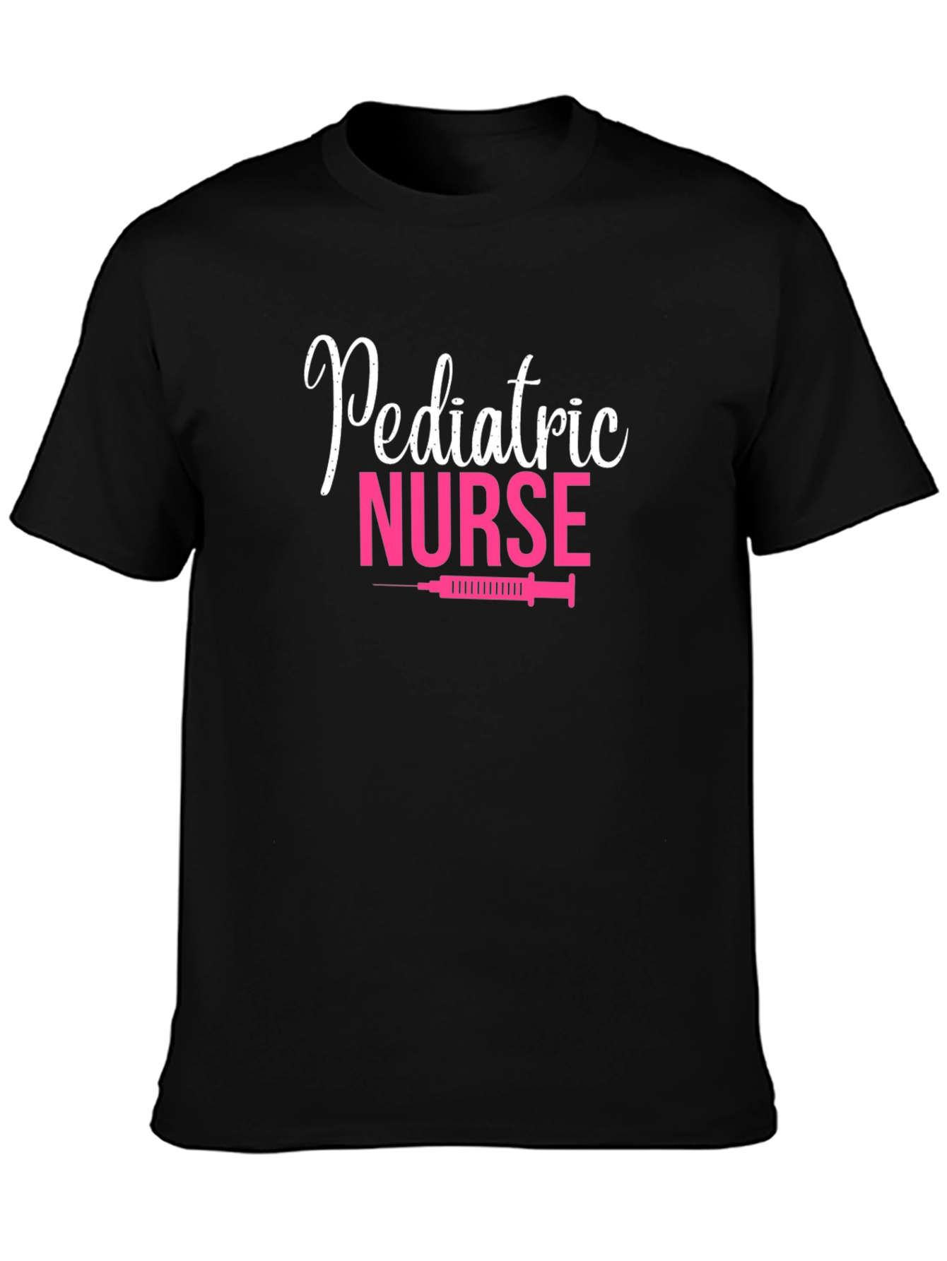 Pediatric Nurse Graphic Tee - Comfortable Black T-Shirt
