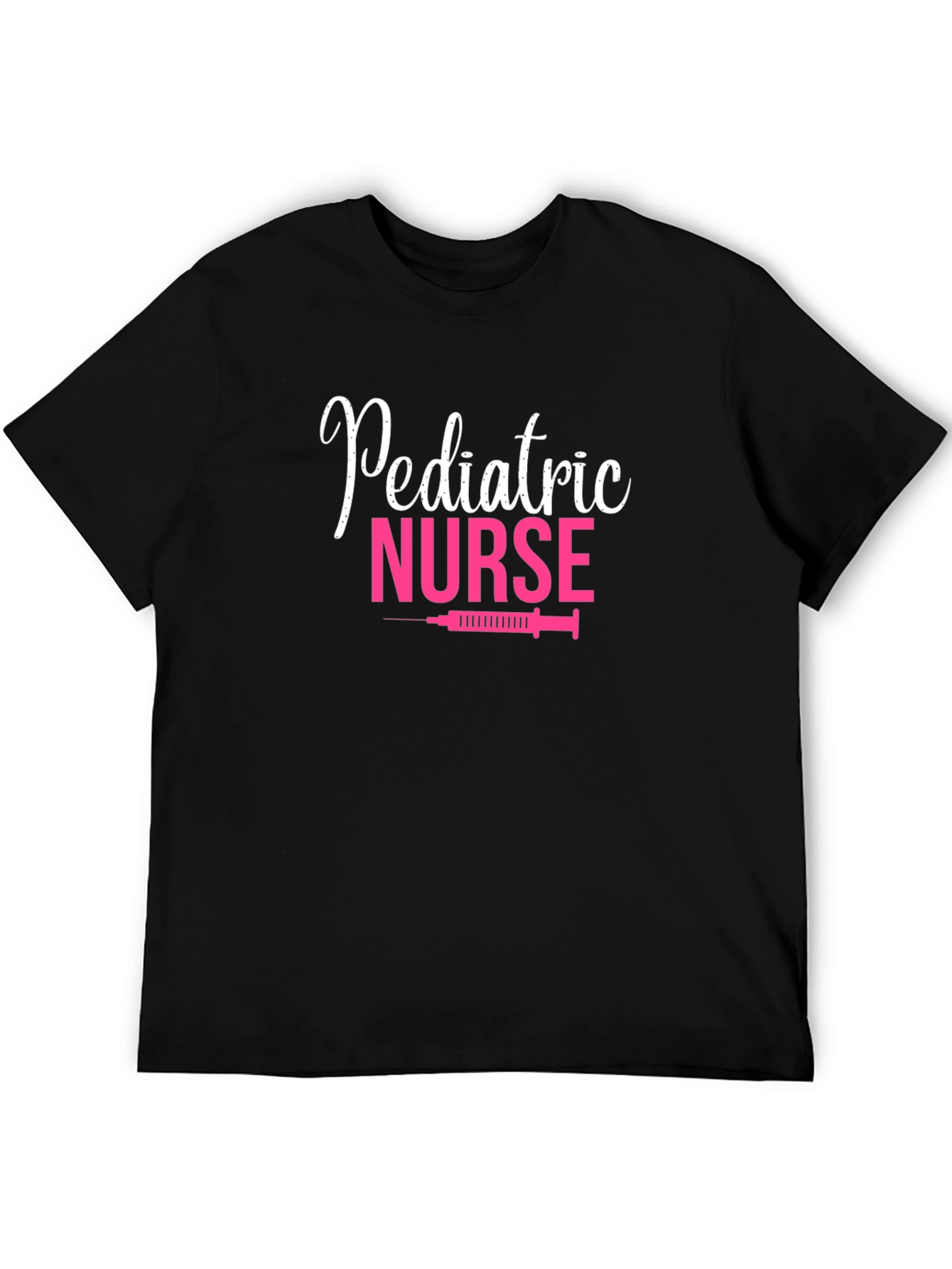 Pediatric Nurse Graphic Tee - Comfortable Black T-Shirt