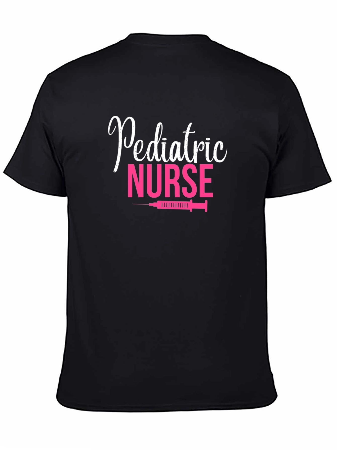 Pediatric Nurse Graphic Tee - Comfortable Black T-Shirt