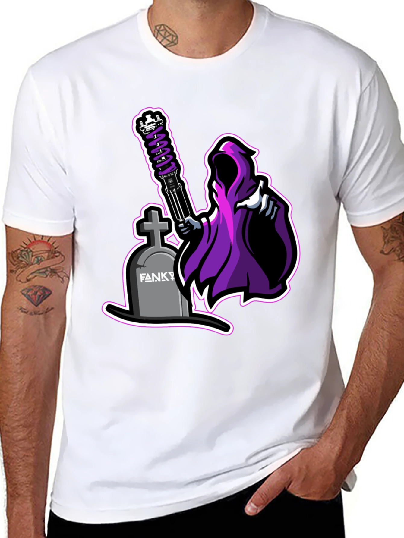 Grim Reaper Car Part Graphic Tee