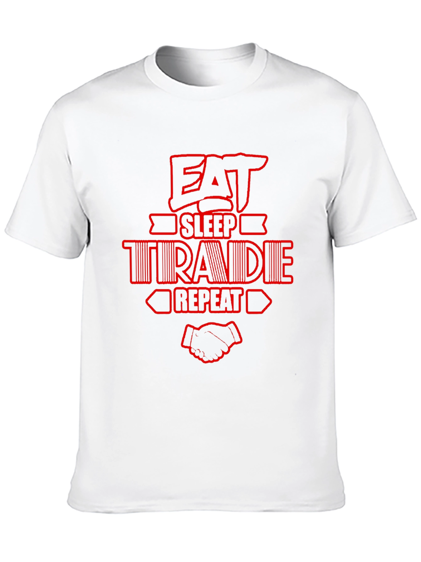 Eat Sleep Trade Repeat Graphic Tee - Black