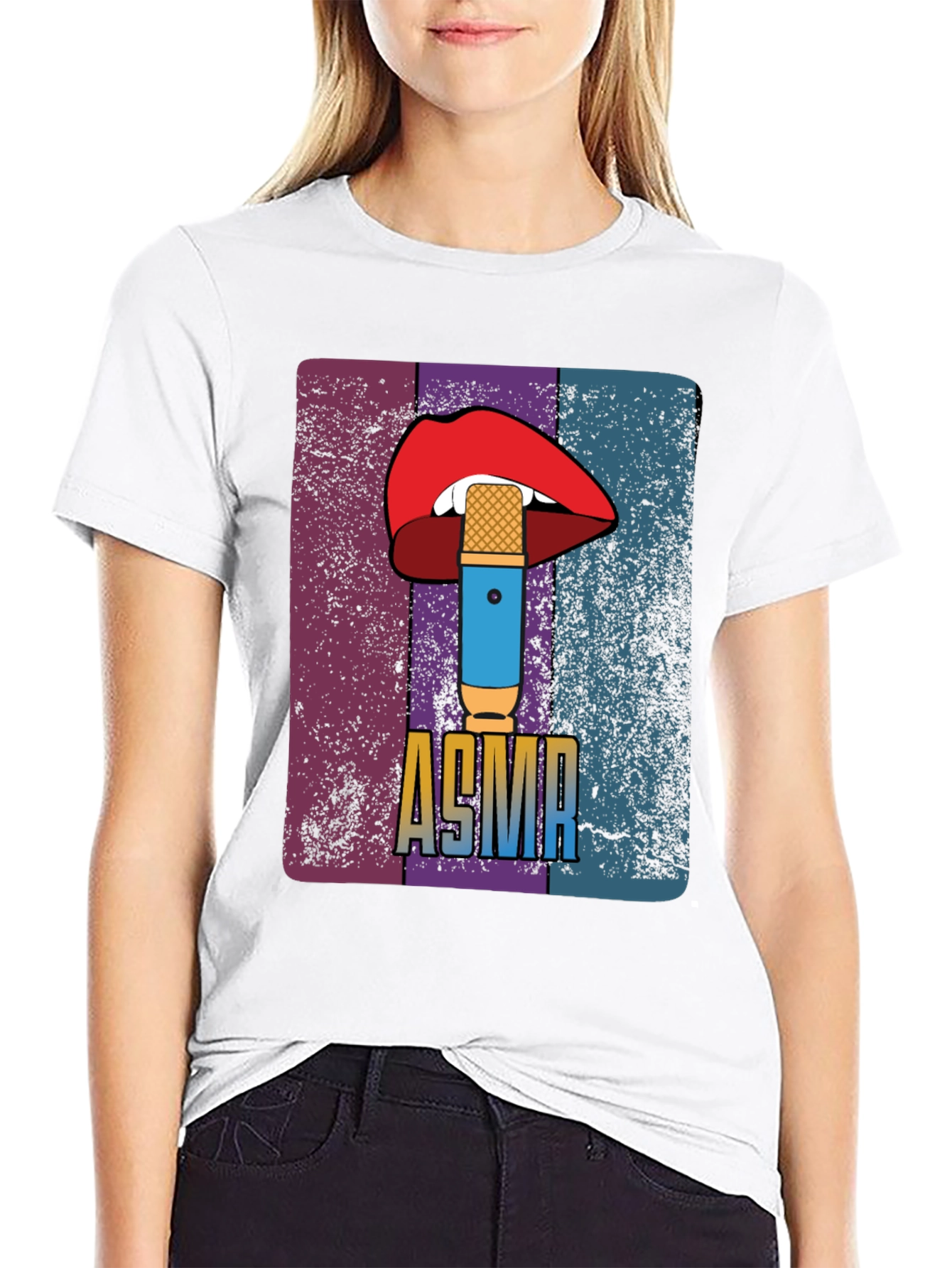 ASMR Lips & Microphone Graphic Tee