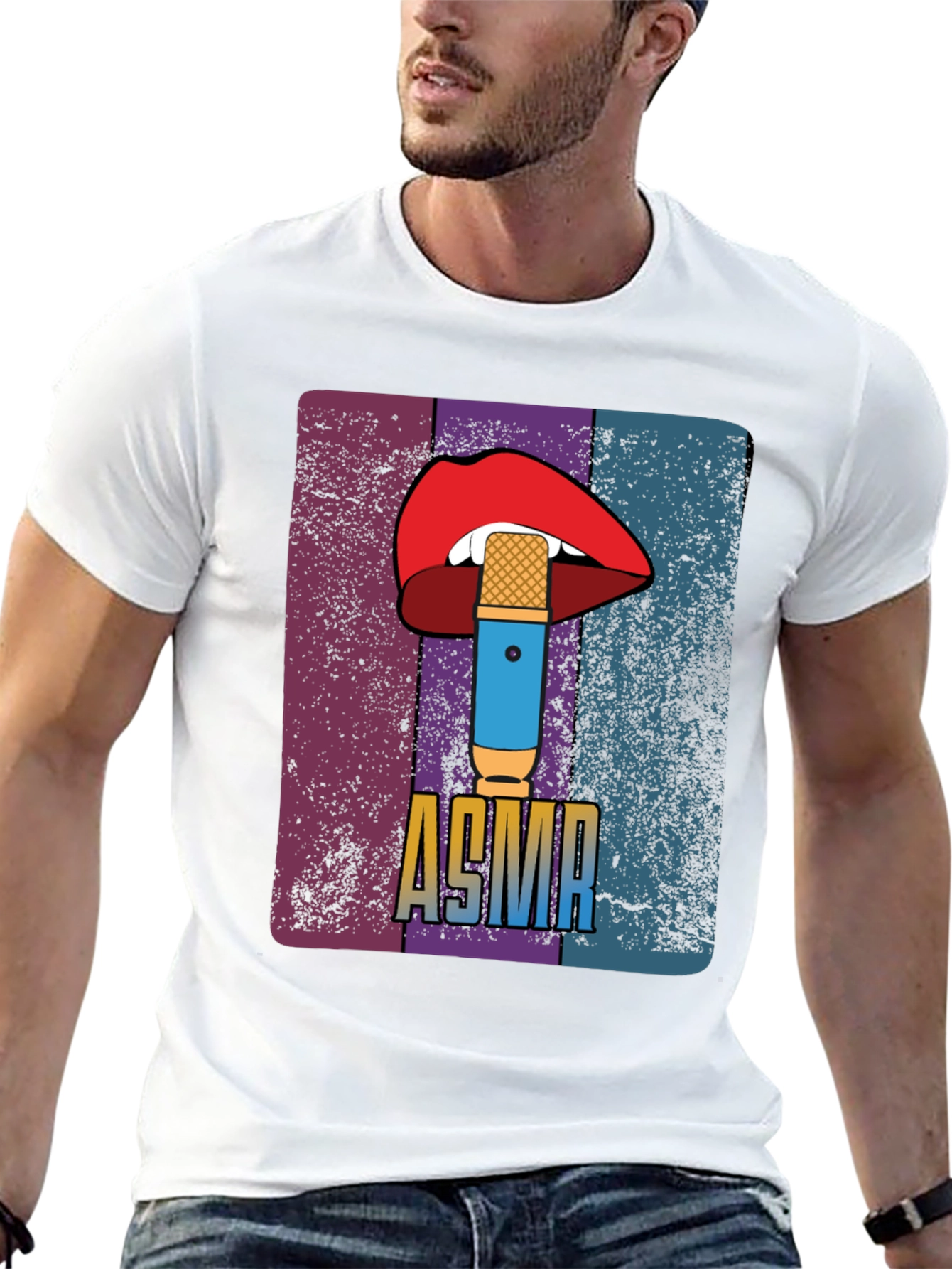 ASMR Lips & Microphone Graphic Tee