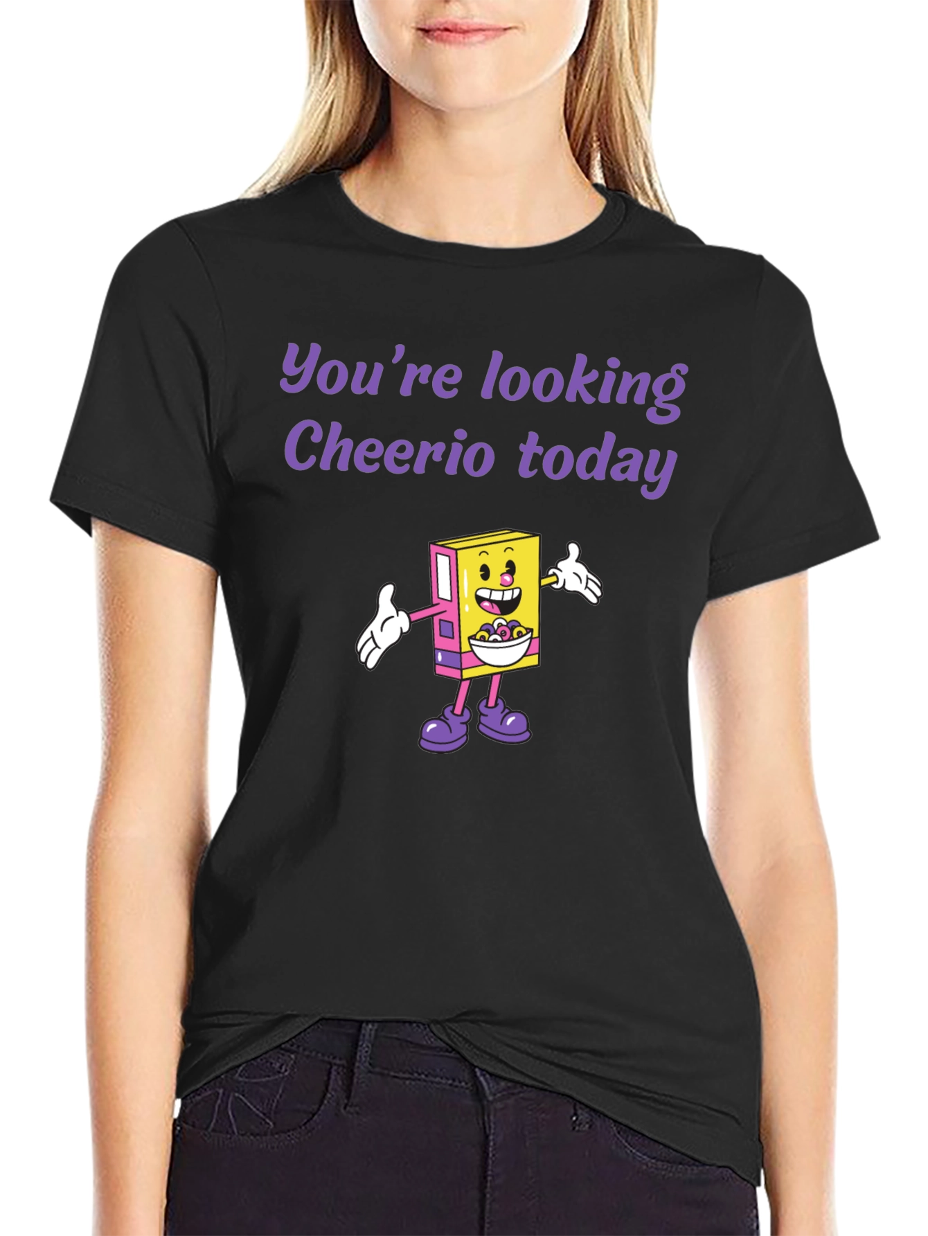 Cheerio Today Graphic Tee - Funny Cereal Lover Shirt