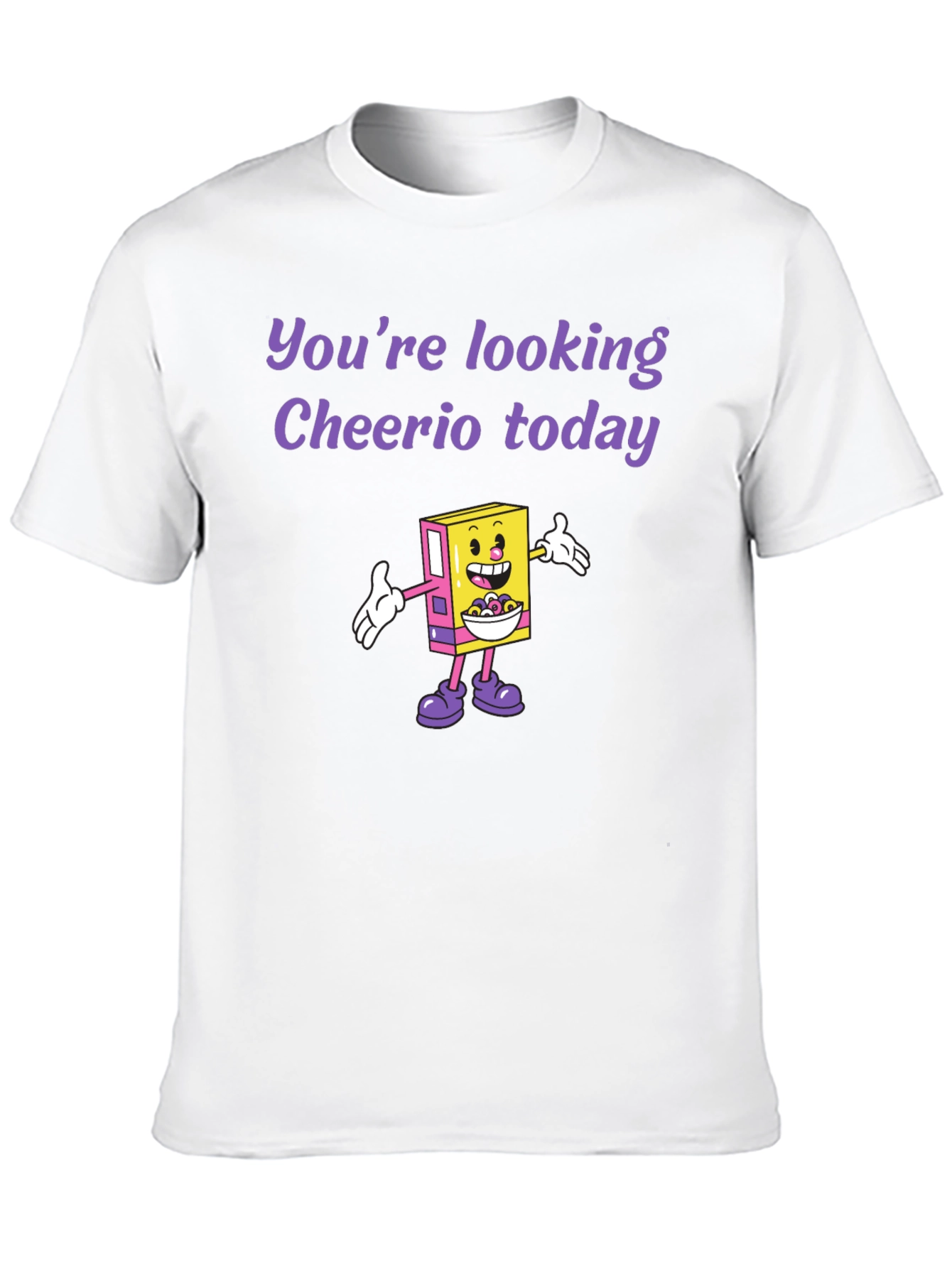 Cheerio Today Graphic Tee - Funny Cereal Lover Shirt