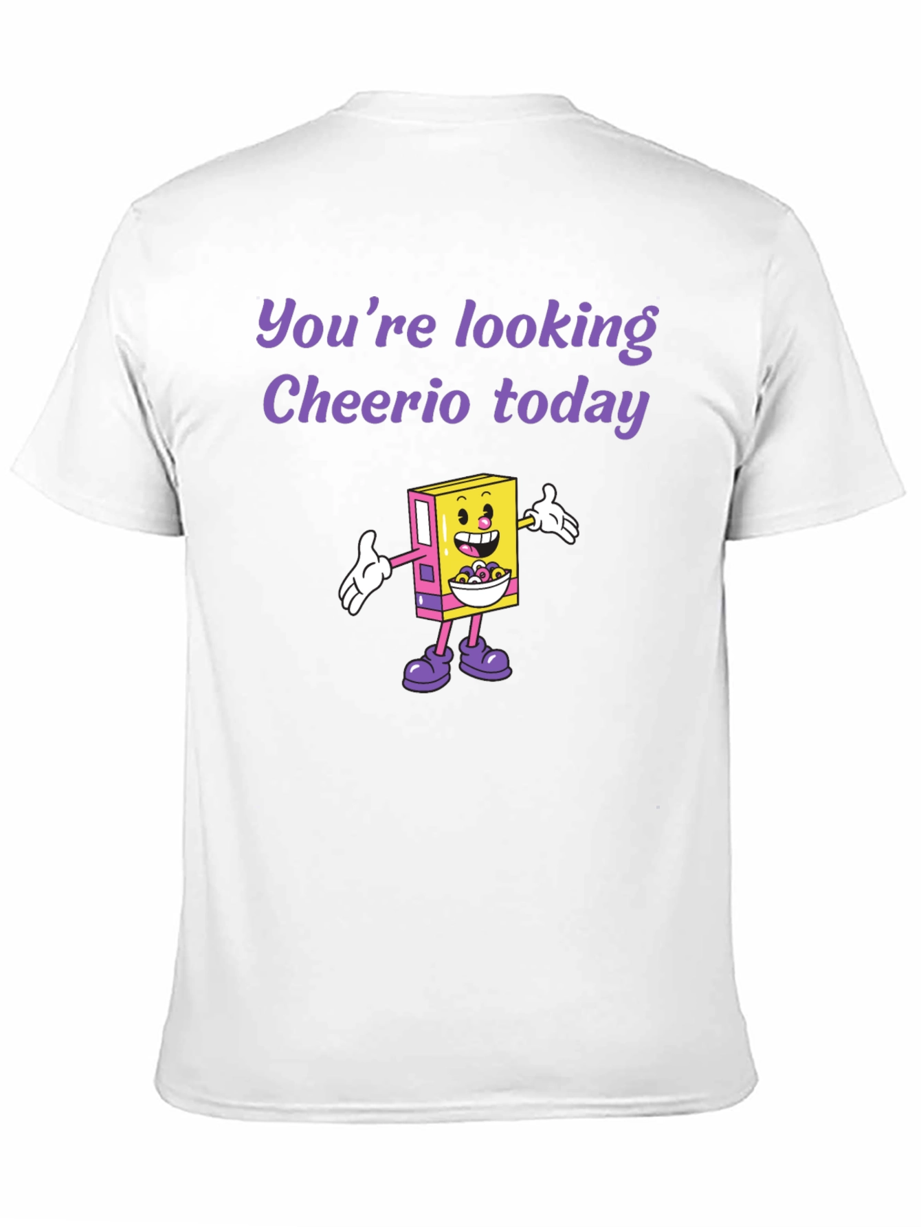 Cheerio Today Graphic Tee - Funny Cereal Lover Shirt