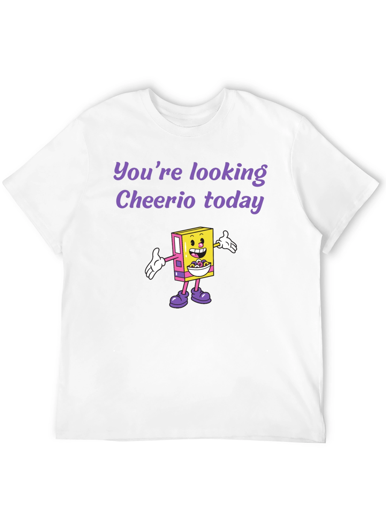 Cheerio Today Graphic Tee - Funny Cereal Lover Shirt