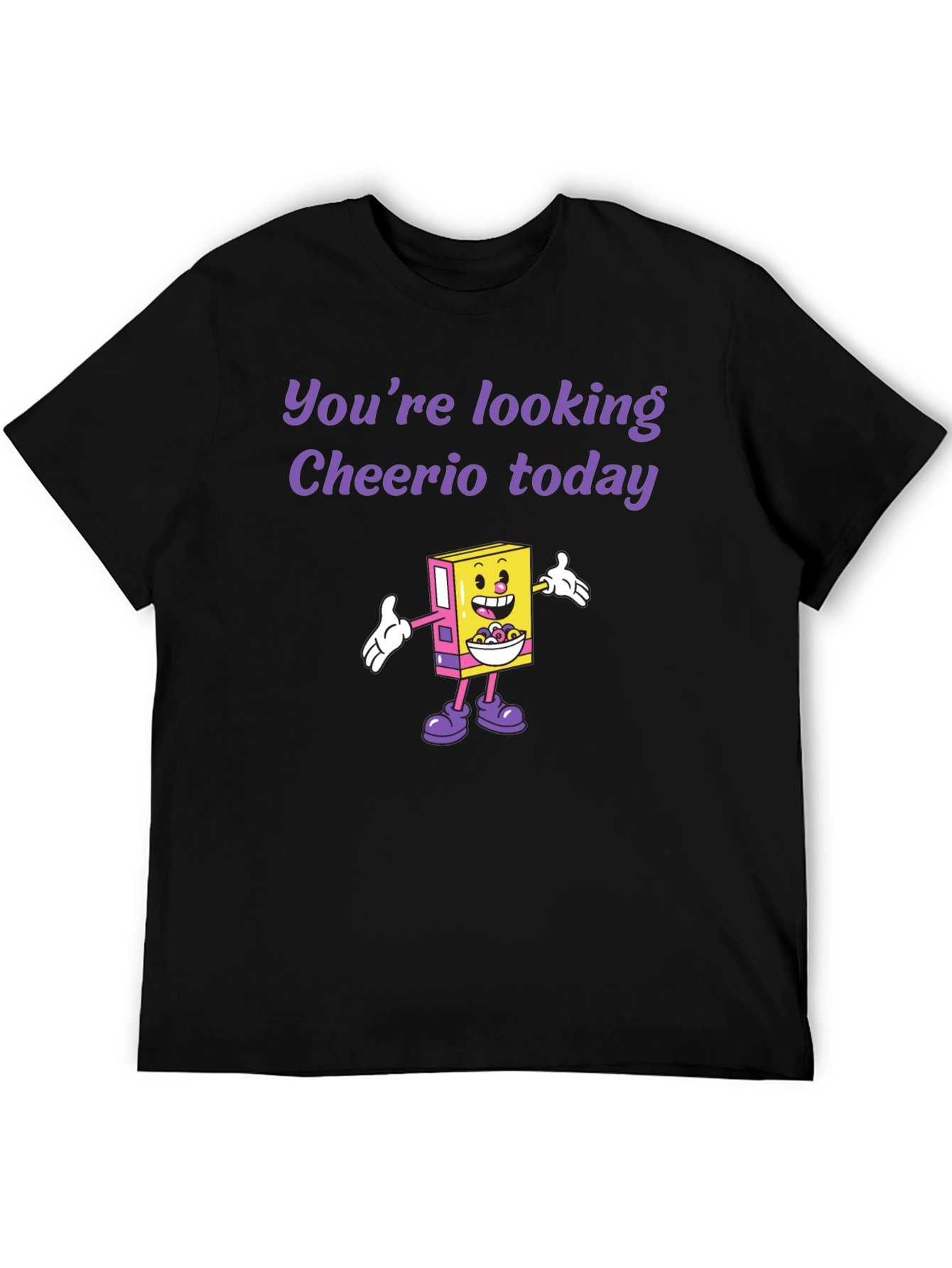 Cheerio Today Graphic Tee - Funny Cereal Lover Shirt