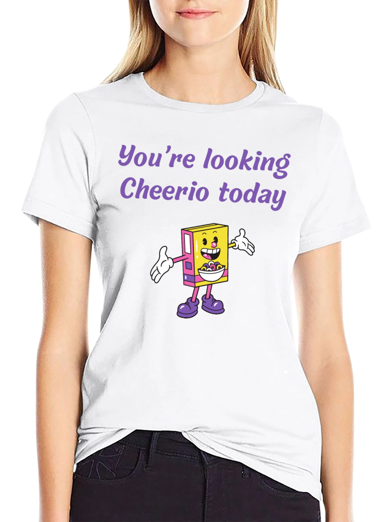 Cheerio Today Graphic Tee - Funny Cereal Lover Shirt