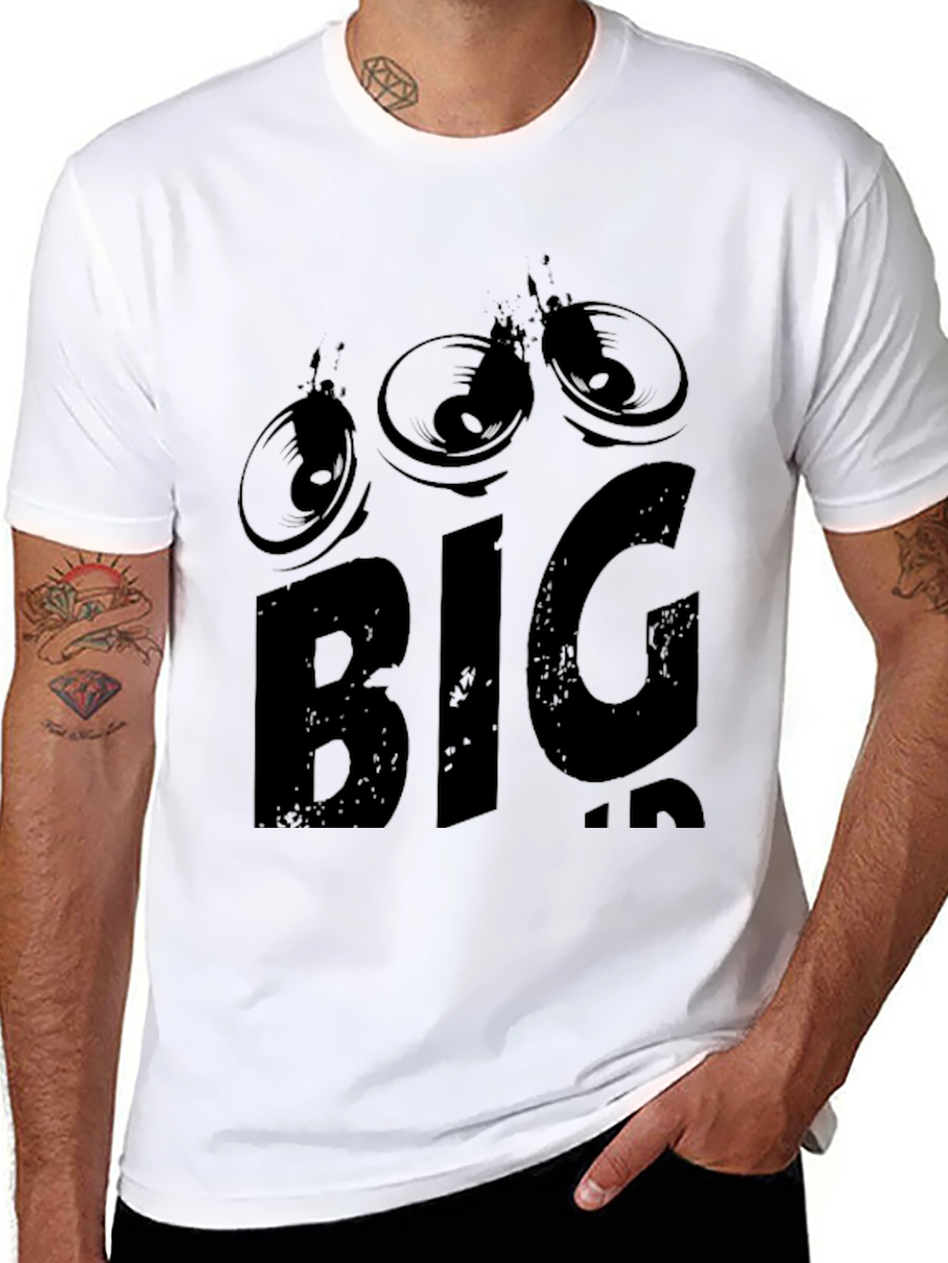 BIG Graphic Tee - Black Mens T-Shirt