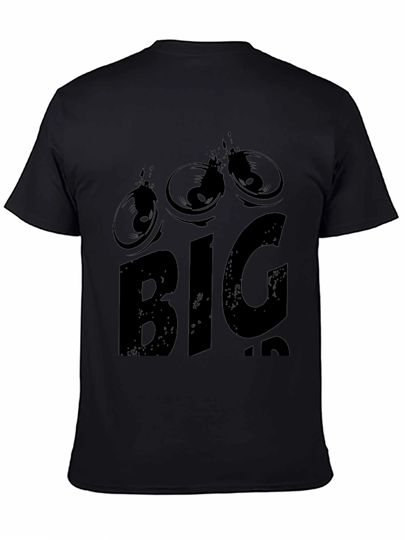BIG Graphic Tee - Black Mens T-Shirt