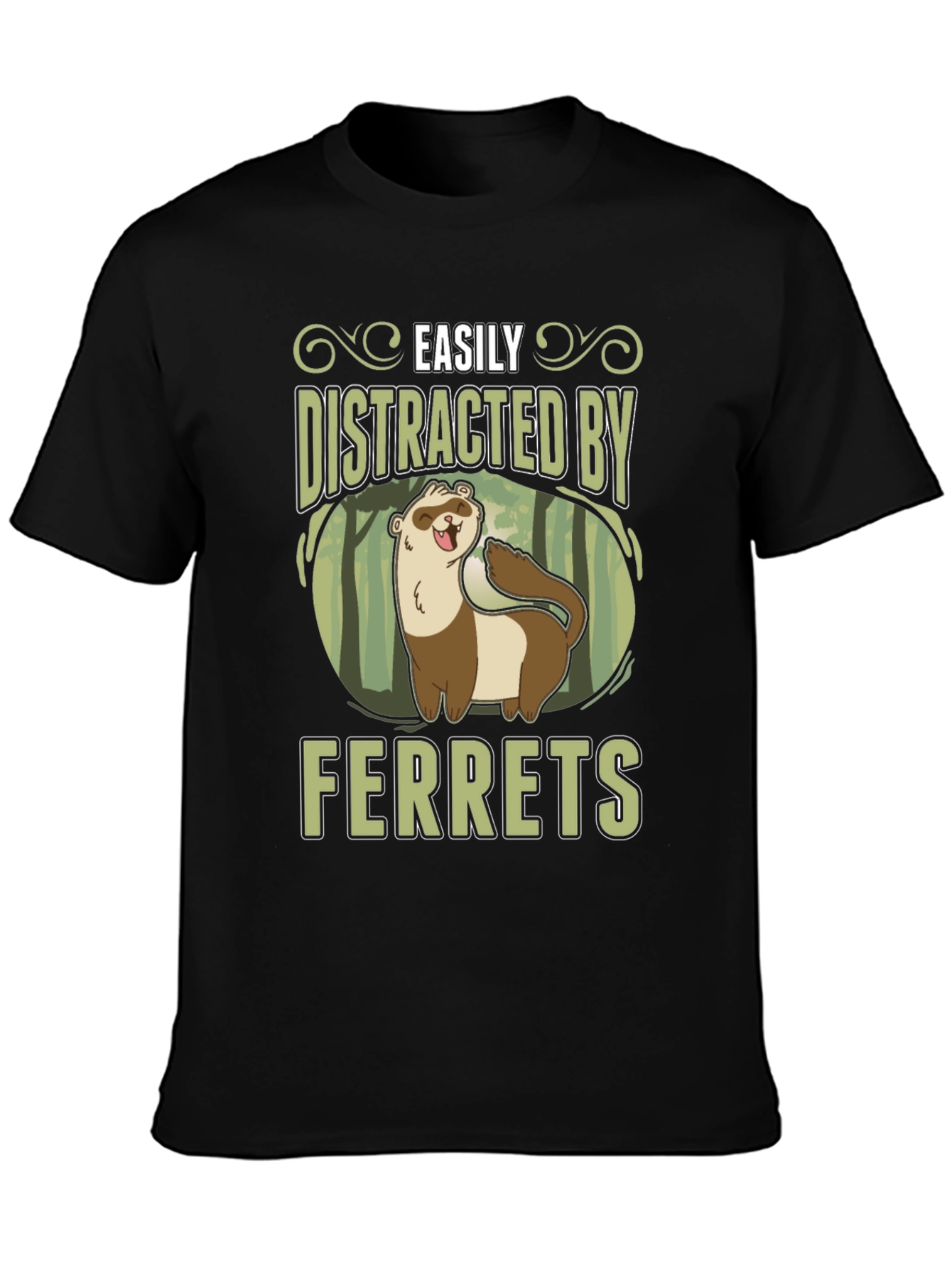 Easily Distracted By Ferrets T-Shirt
