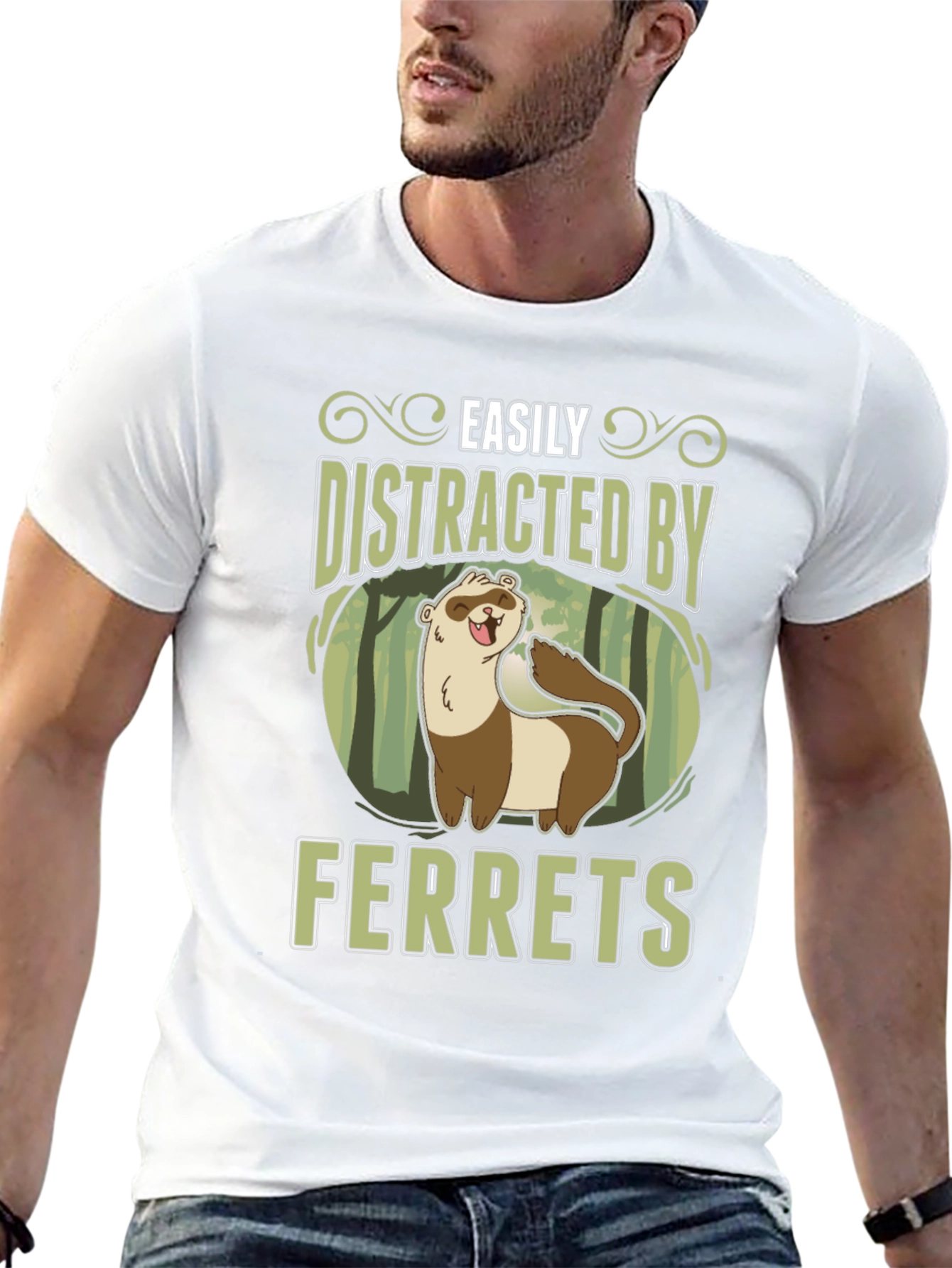 Easily Distracted By Ferrets T-Shirt