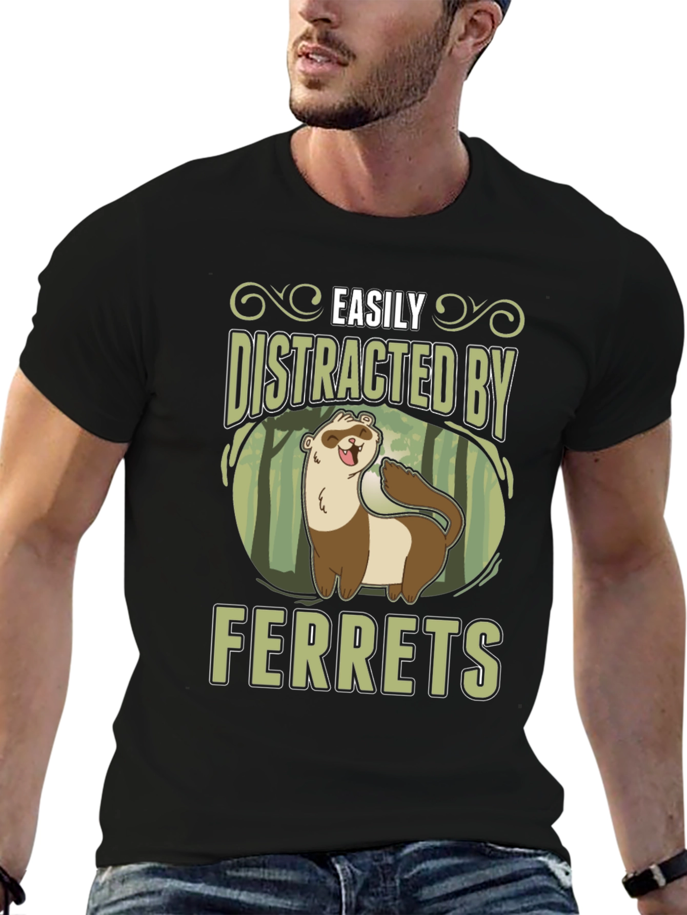 Easily Distracted By Ferrets T-Shirt