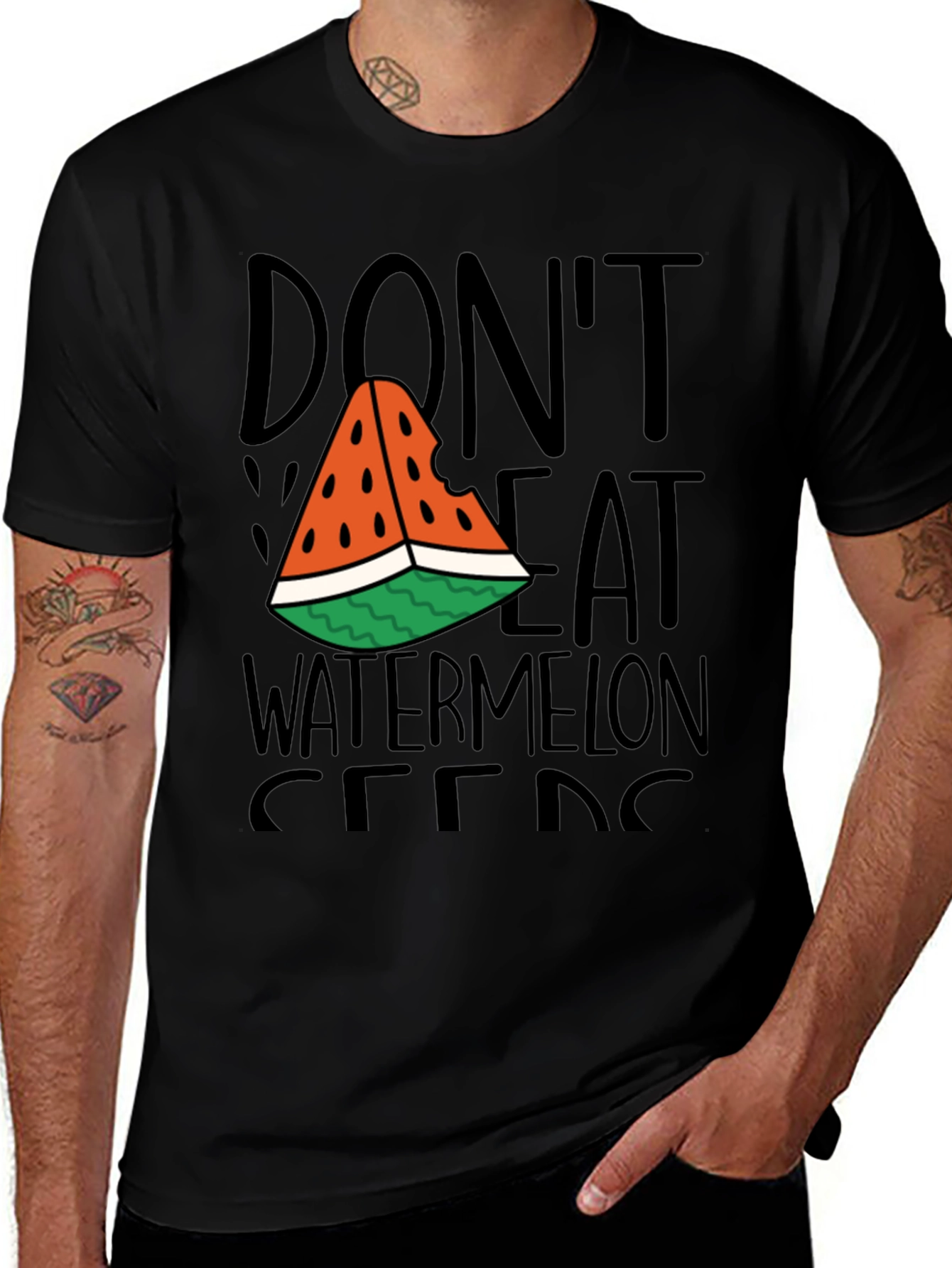 Dont Eat Watermelon Seeds Graphic T-Shirt