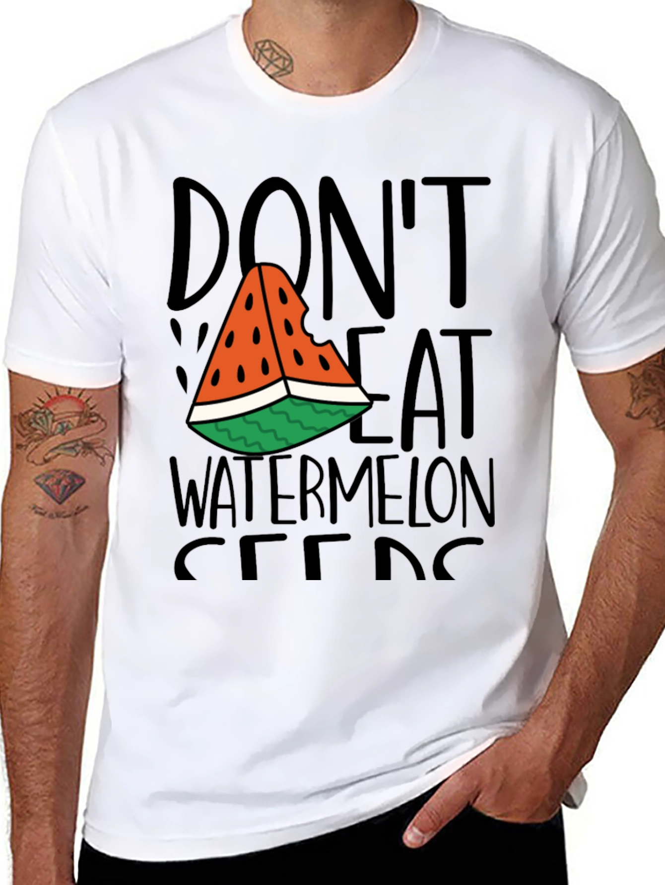 Dont Eat Watermelon Seeds Graphic T-Shirt