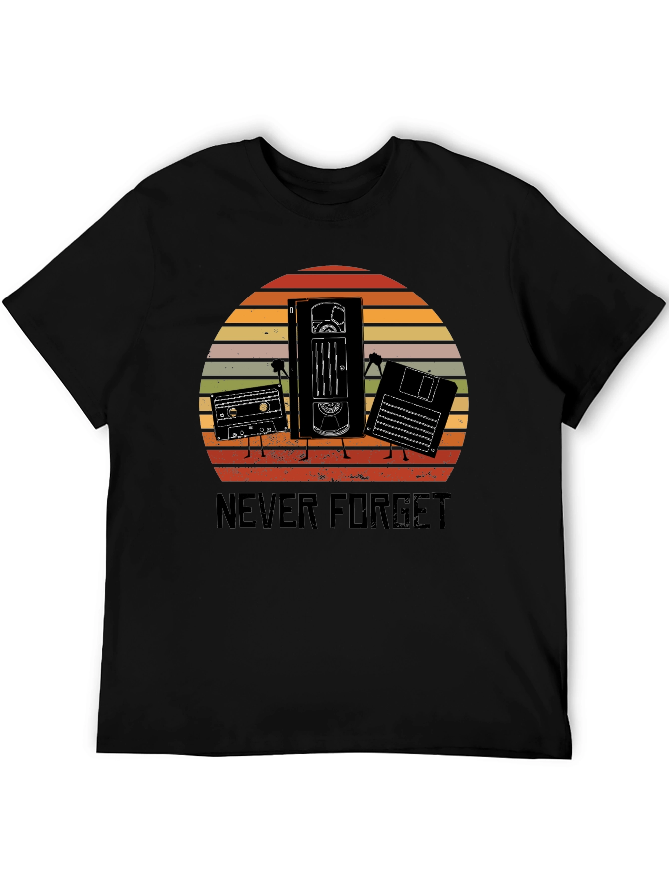 Never Forget Retro Tech T-Shirt