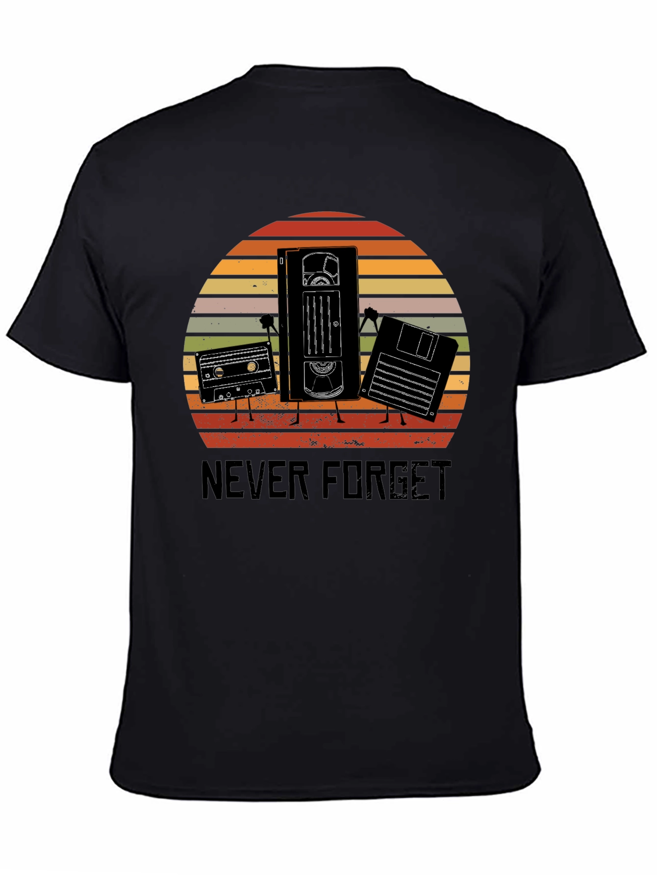 Never Forget Retro Tech T-Shirt